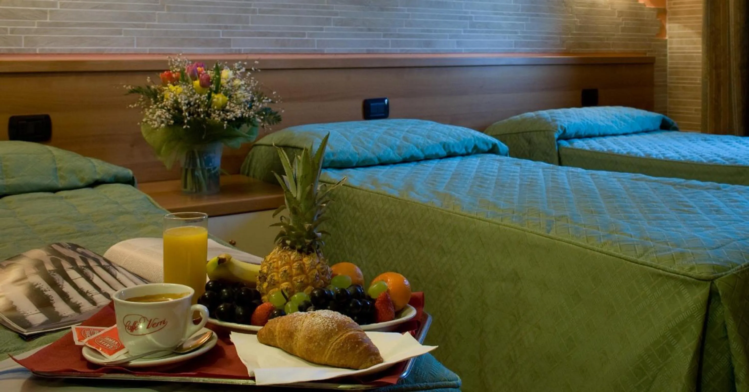 Bedroom, Bed in Hotel Ristorante Tre Leoni