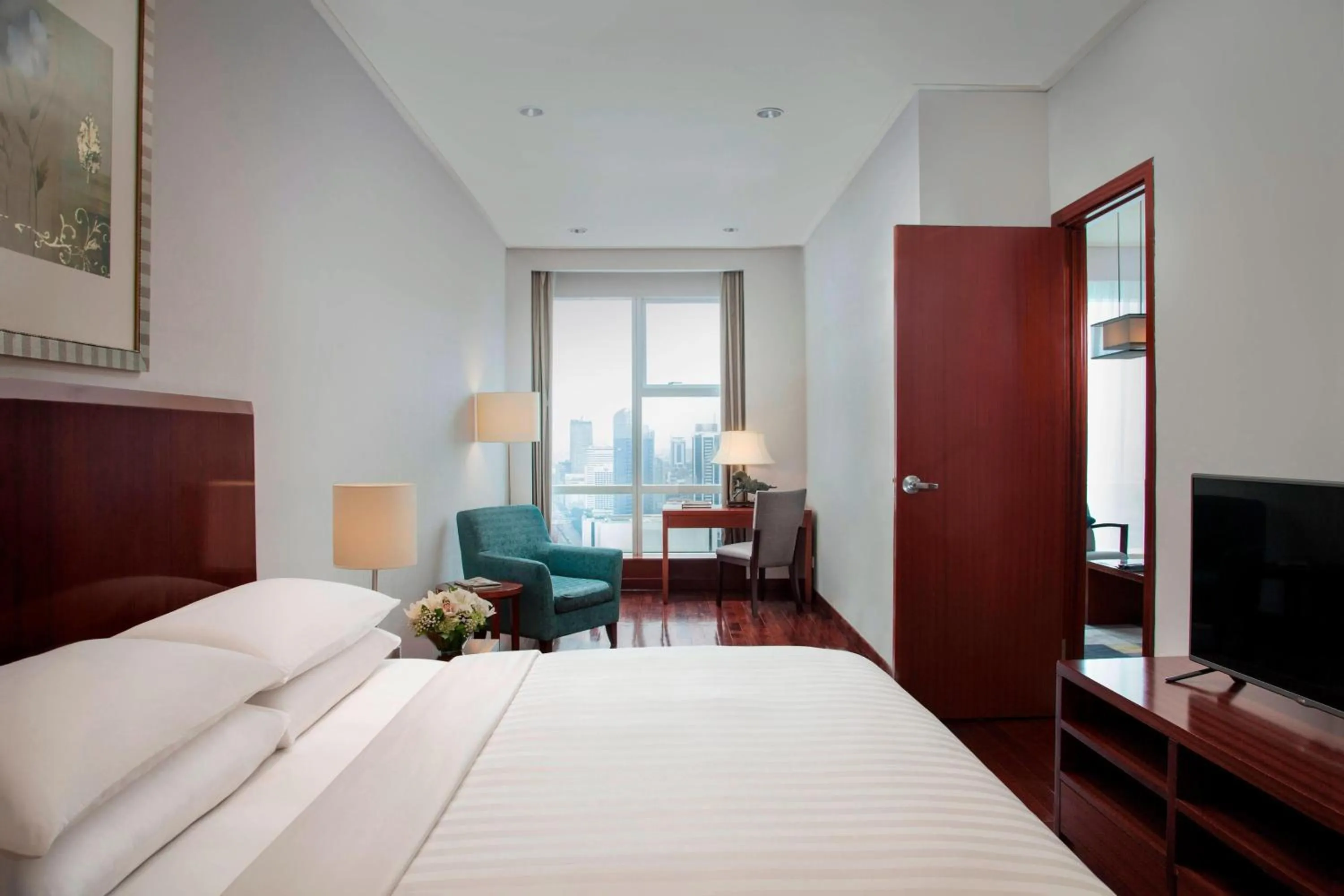Bedroom, Bed in The Mayflower, Jakarta-Marriott Executive Apartments