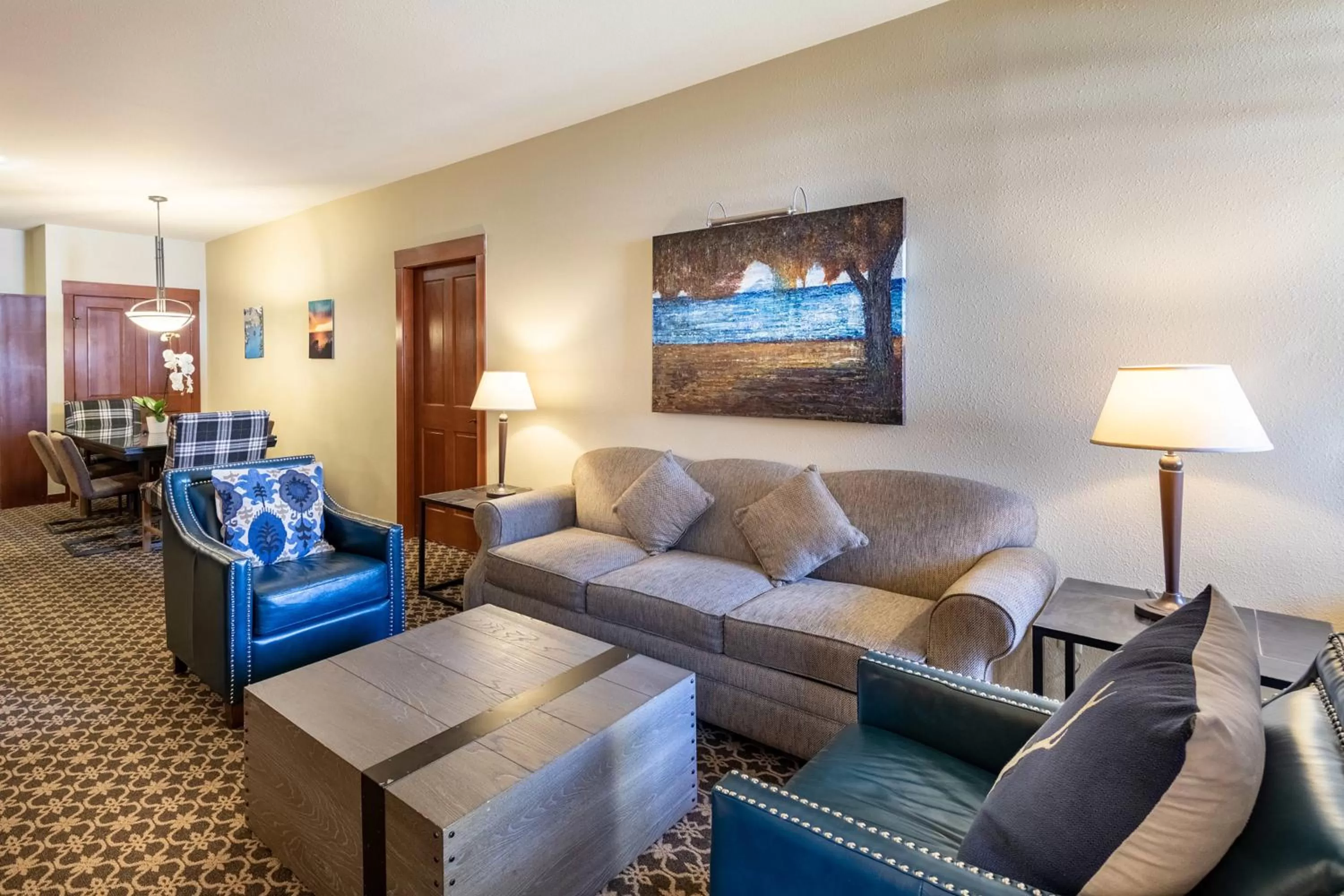 Living room in The Village at Palisades Tahoe