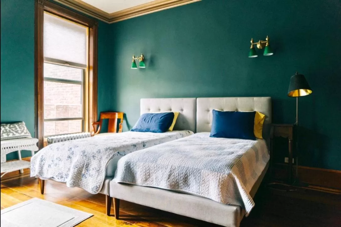 Bed in Northern Lights Mansion