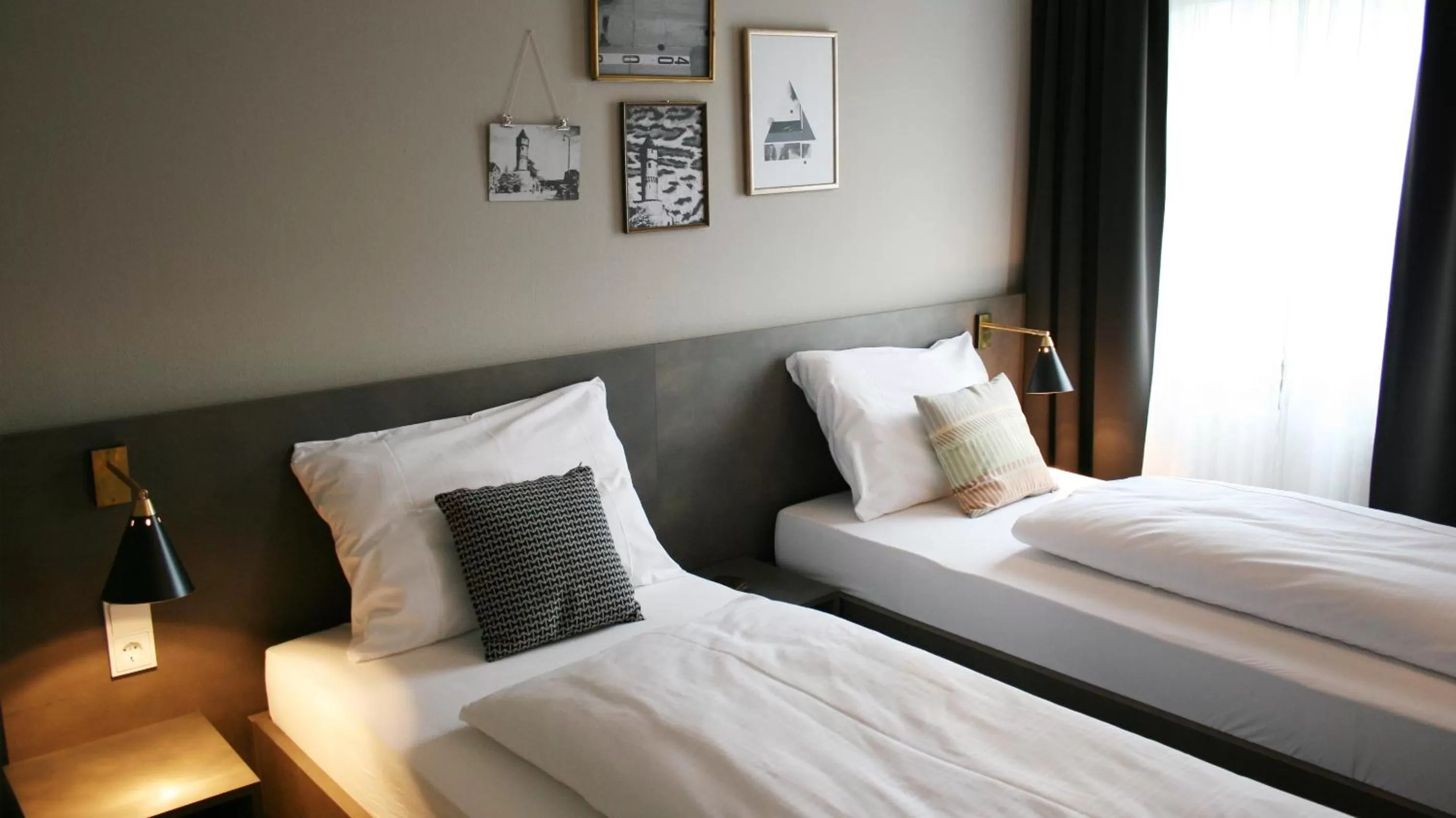 Bed in Bold Hotel Frankfurt Messe