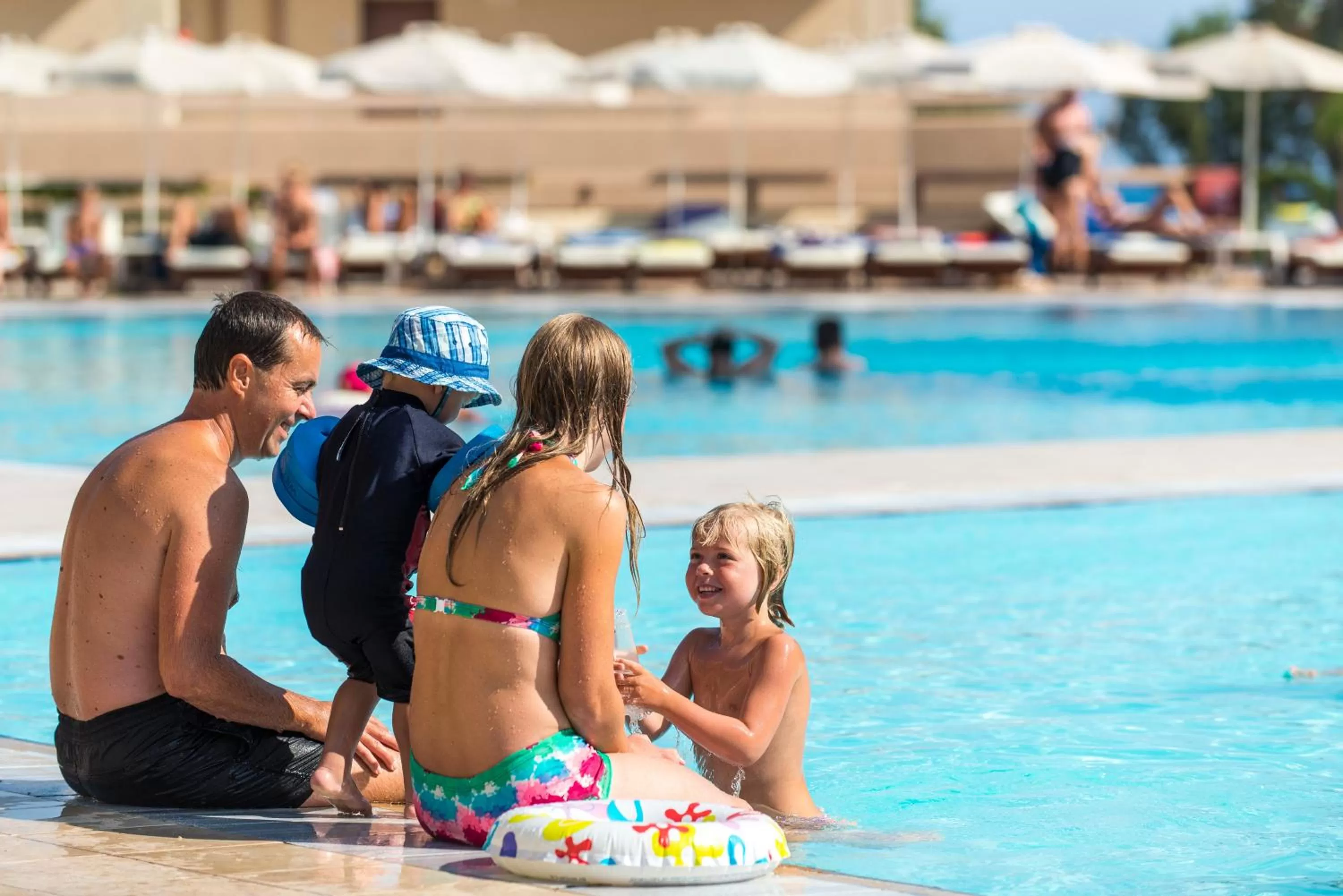 People in Sun Beach Resort