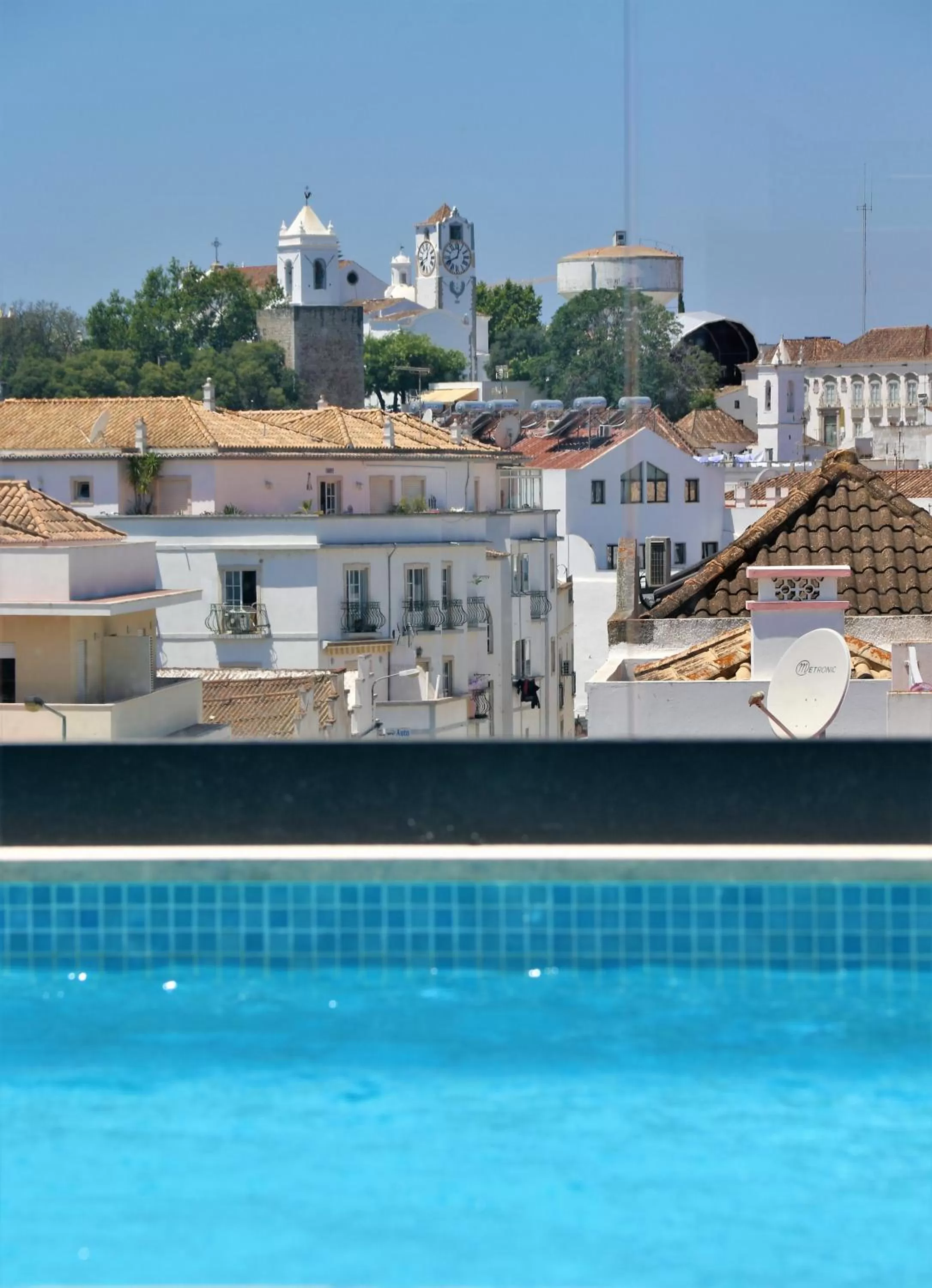 Pool view in Authentic Tavira Hotel