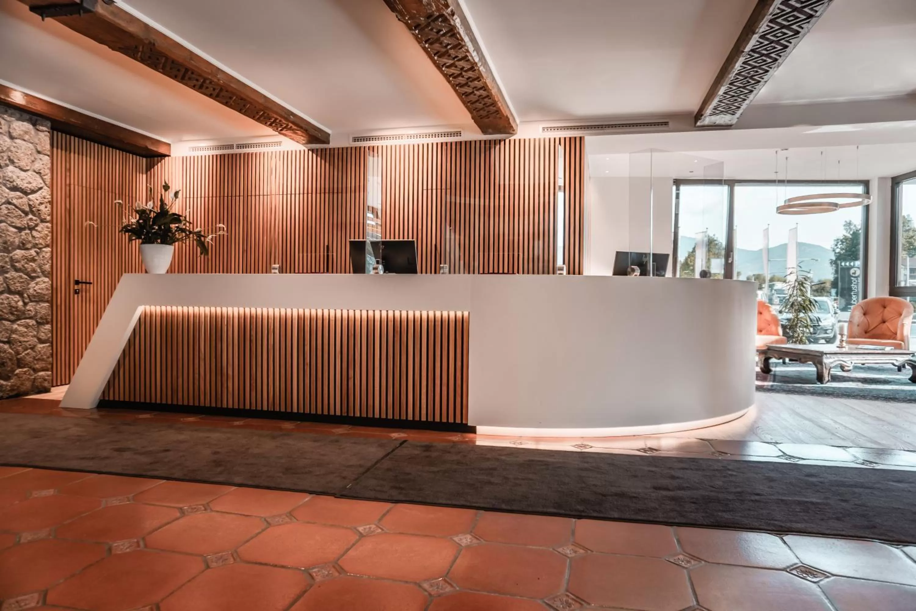 Lobby or reception in Hotel Hubertushof