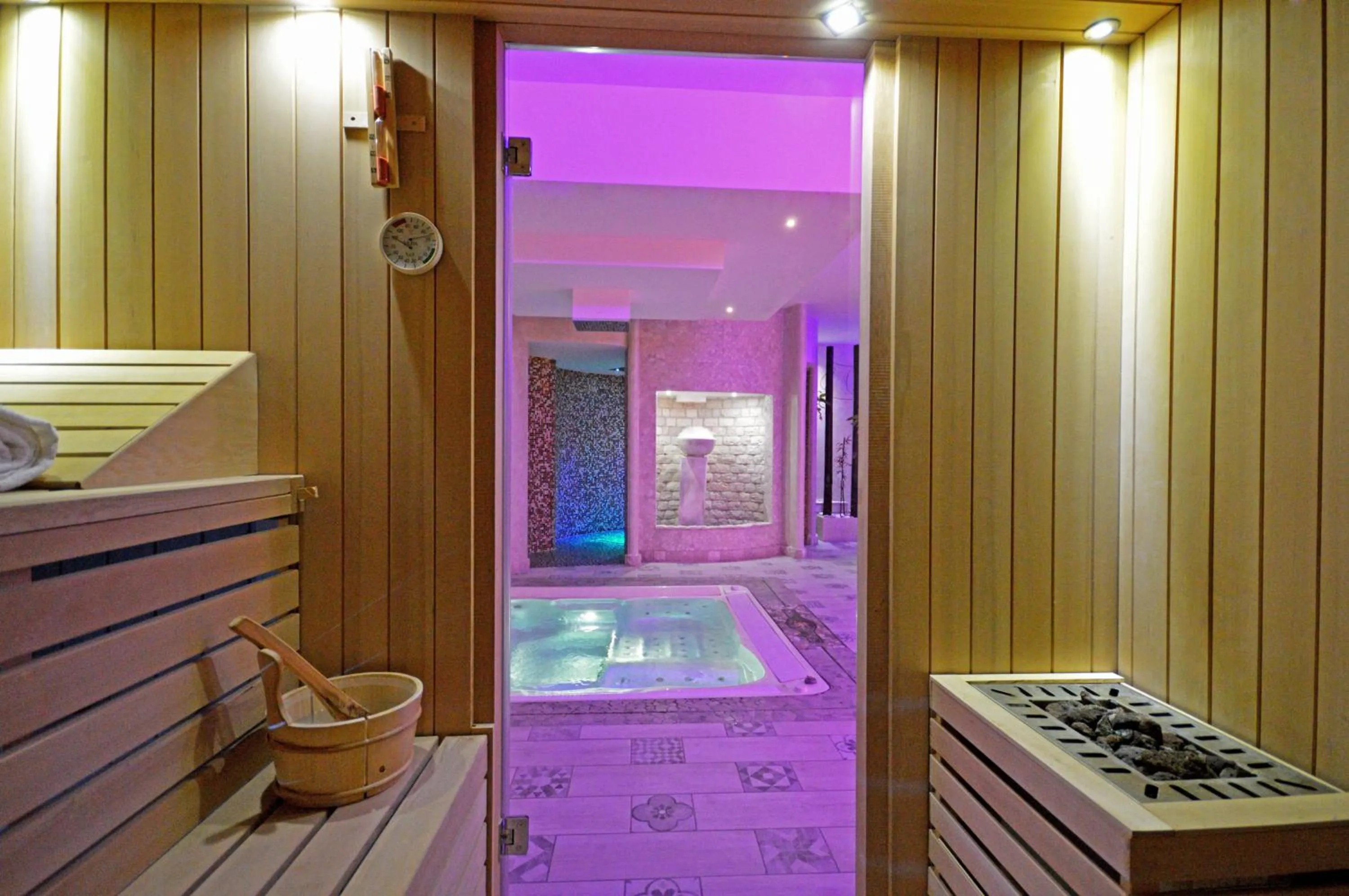 Sauna in Villa Le Zagare Relais & SPA