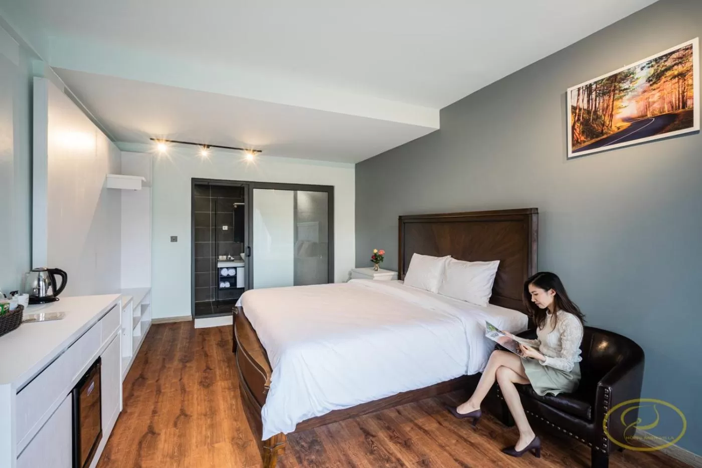 Photo of the whole room, Bed in Hong Mon Villa