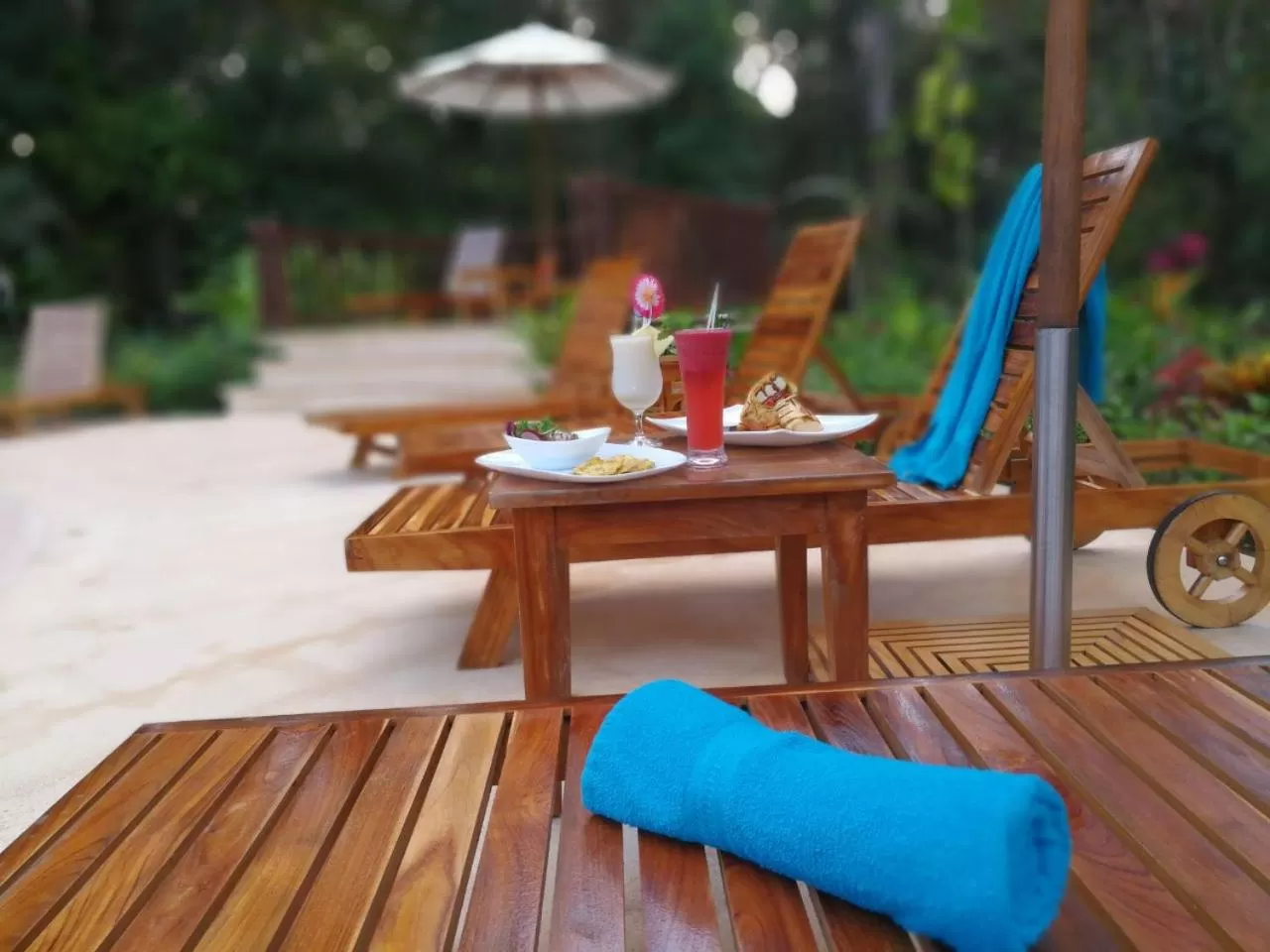 Patio in La Foresta Nature Resort