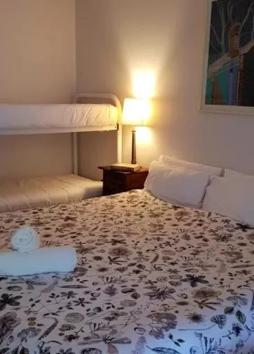 Bed in Mundaring Weir Hotel