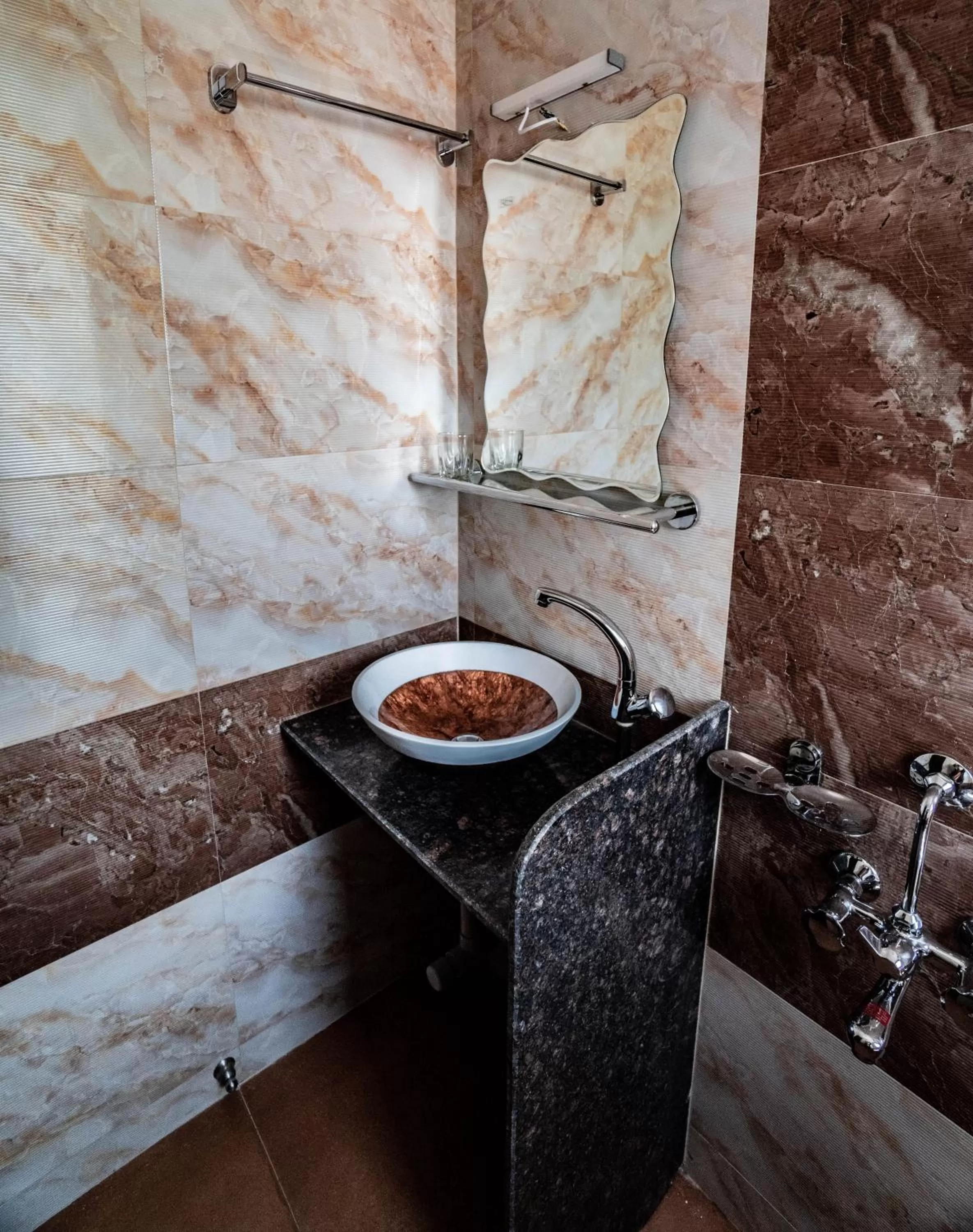 Bathroom in Pooja Villa Suites-Rooms and Pool, Igatpuri