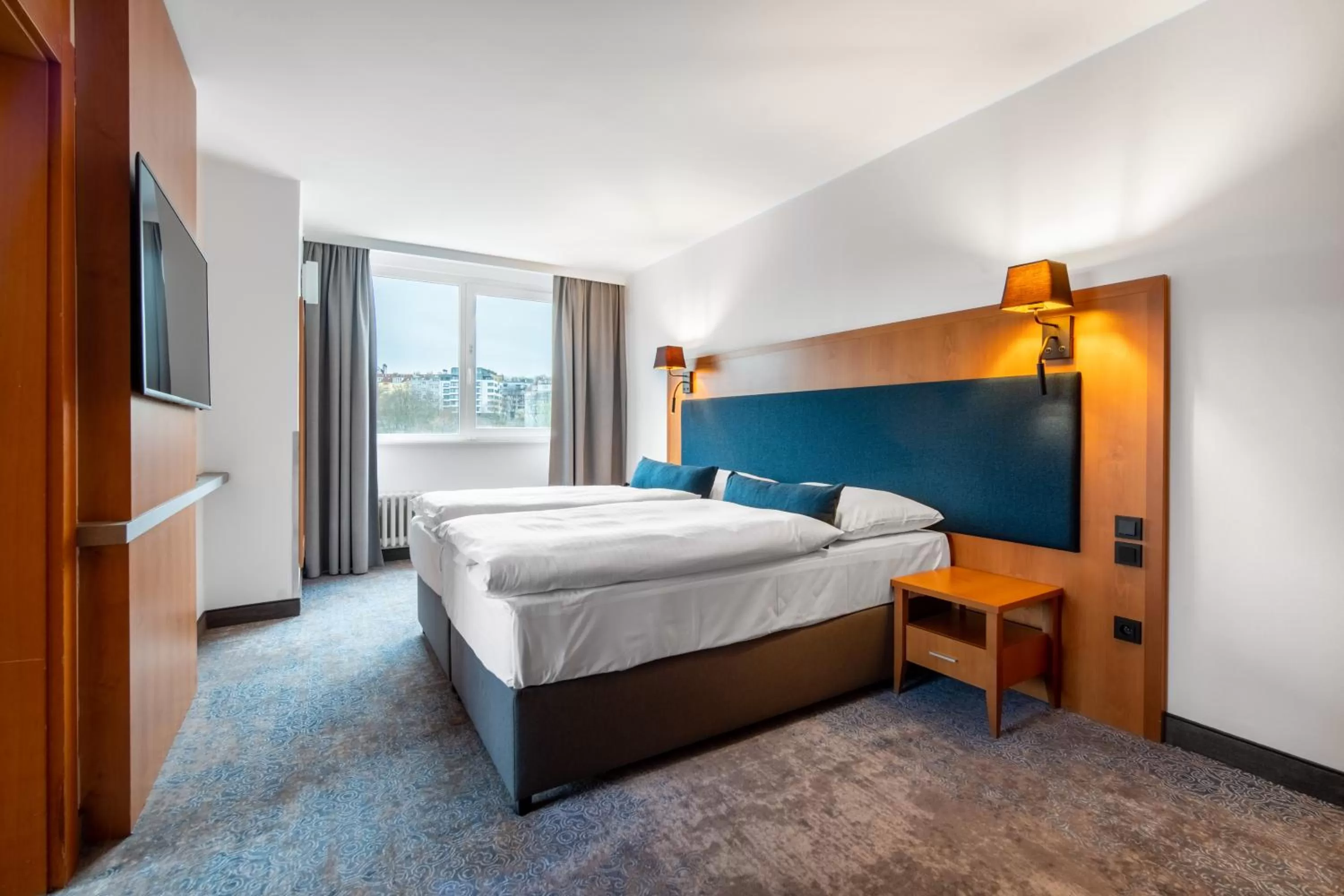 Bed in OREA Hotel Pyramida Praha