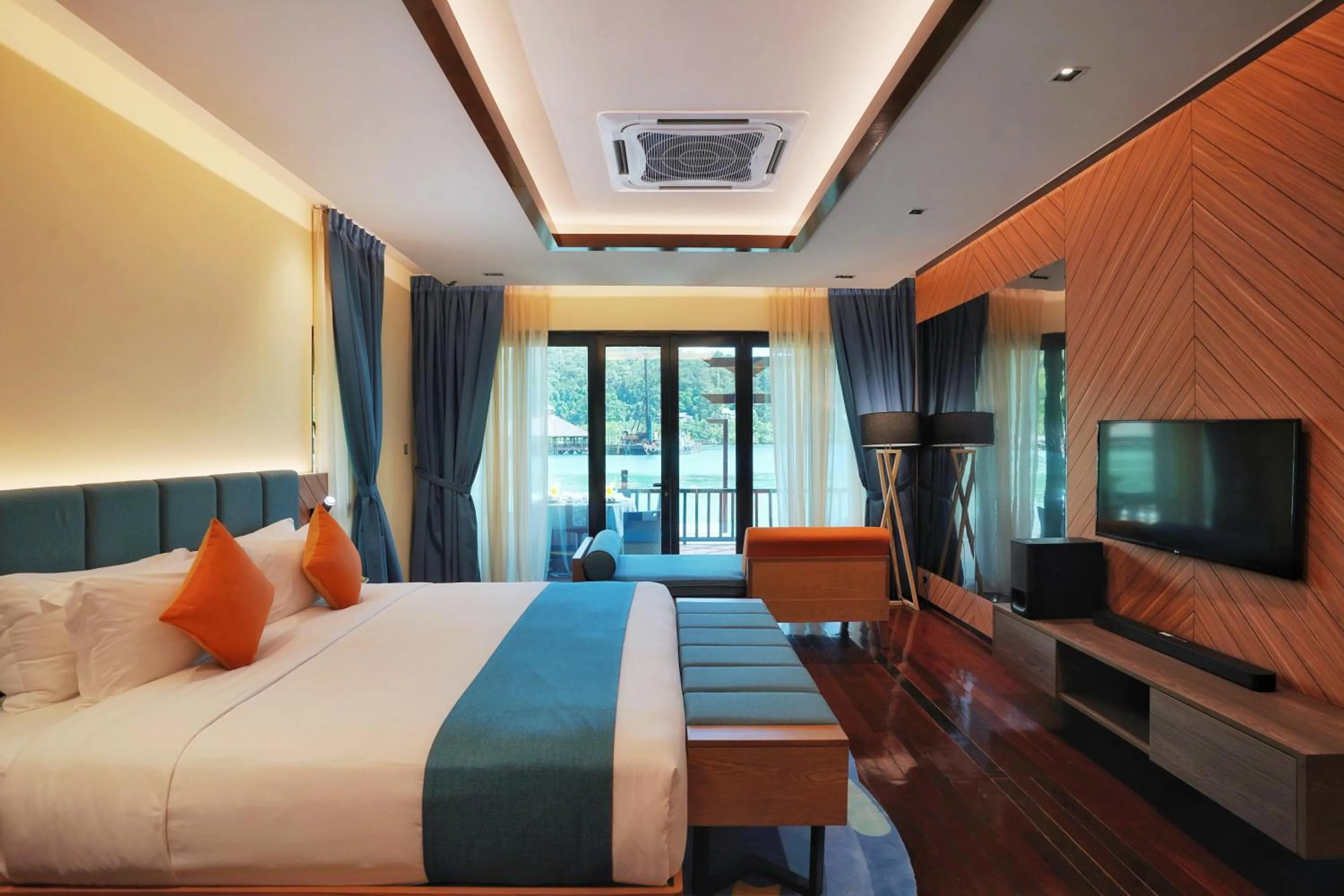 TV and multimedia, Bed in Gayana Marine Resort