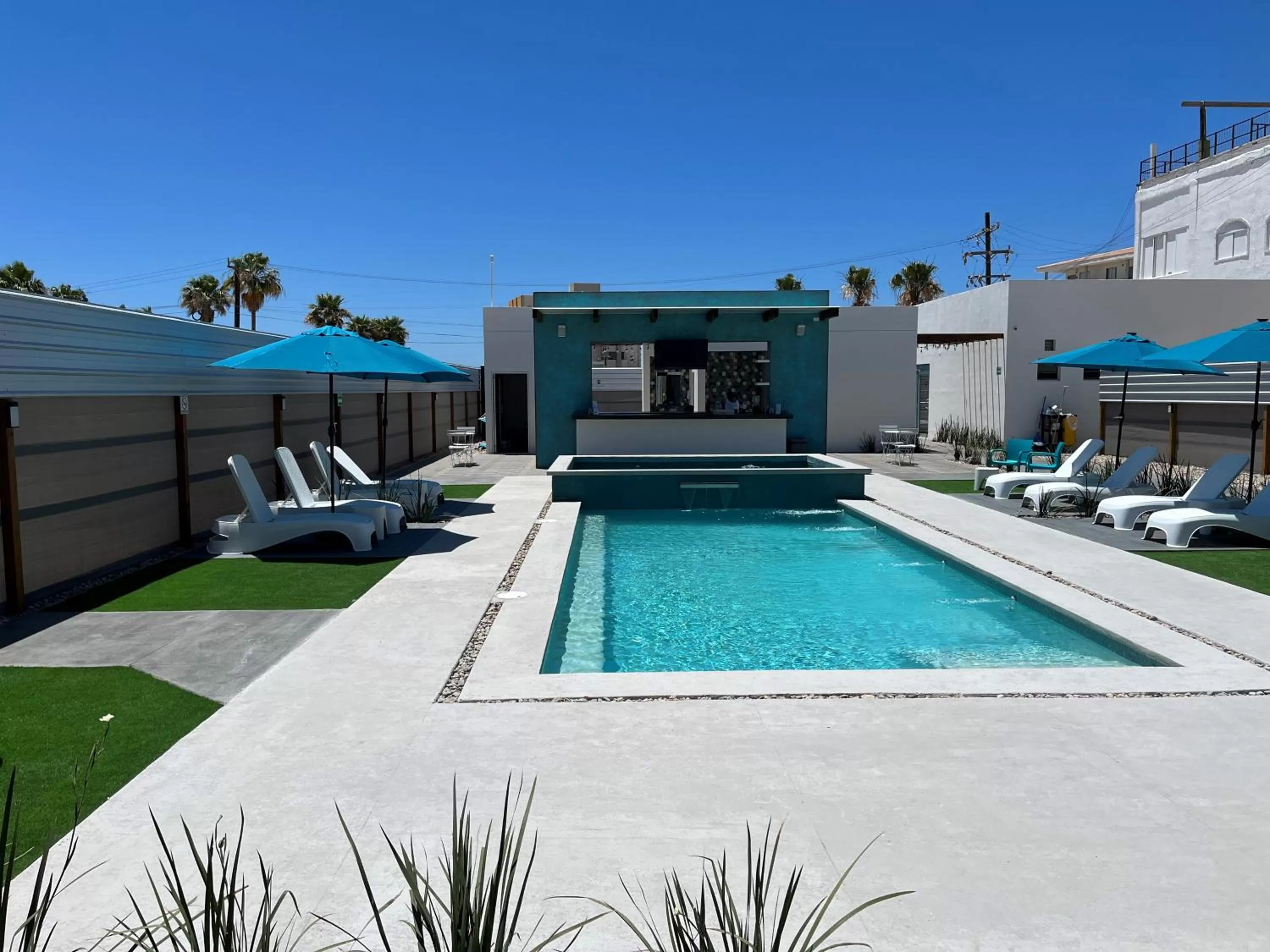 Pool view in The Cove Boutique Hotel Adults Only