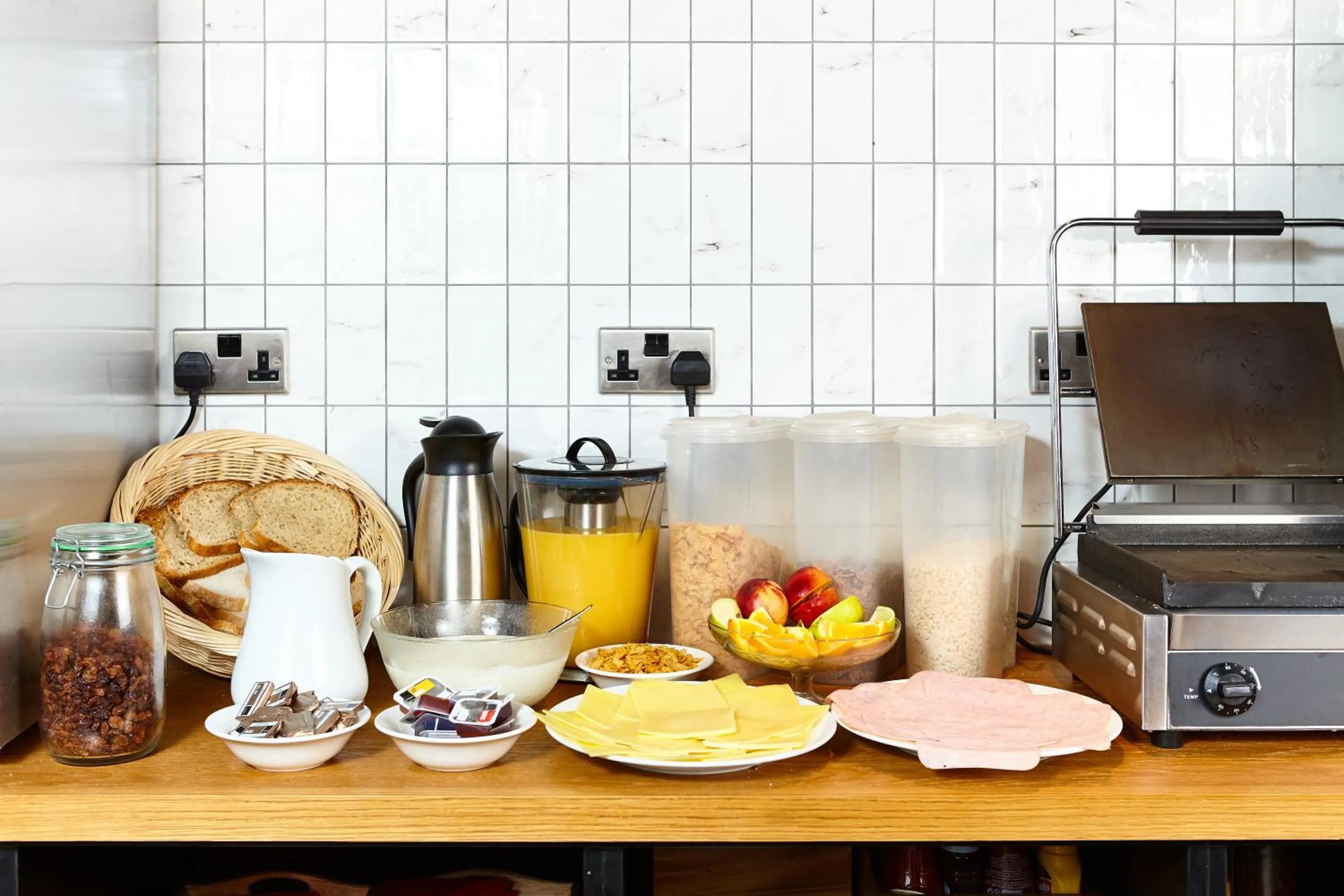 Buffet breakfast in St Christopher's Inn Bath