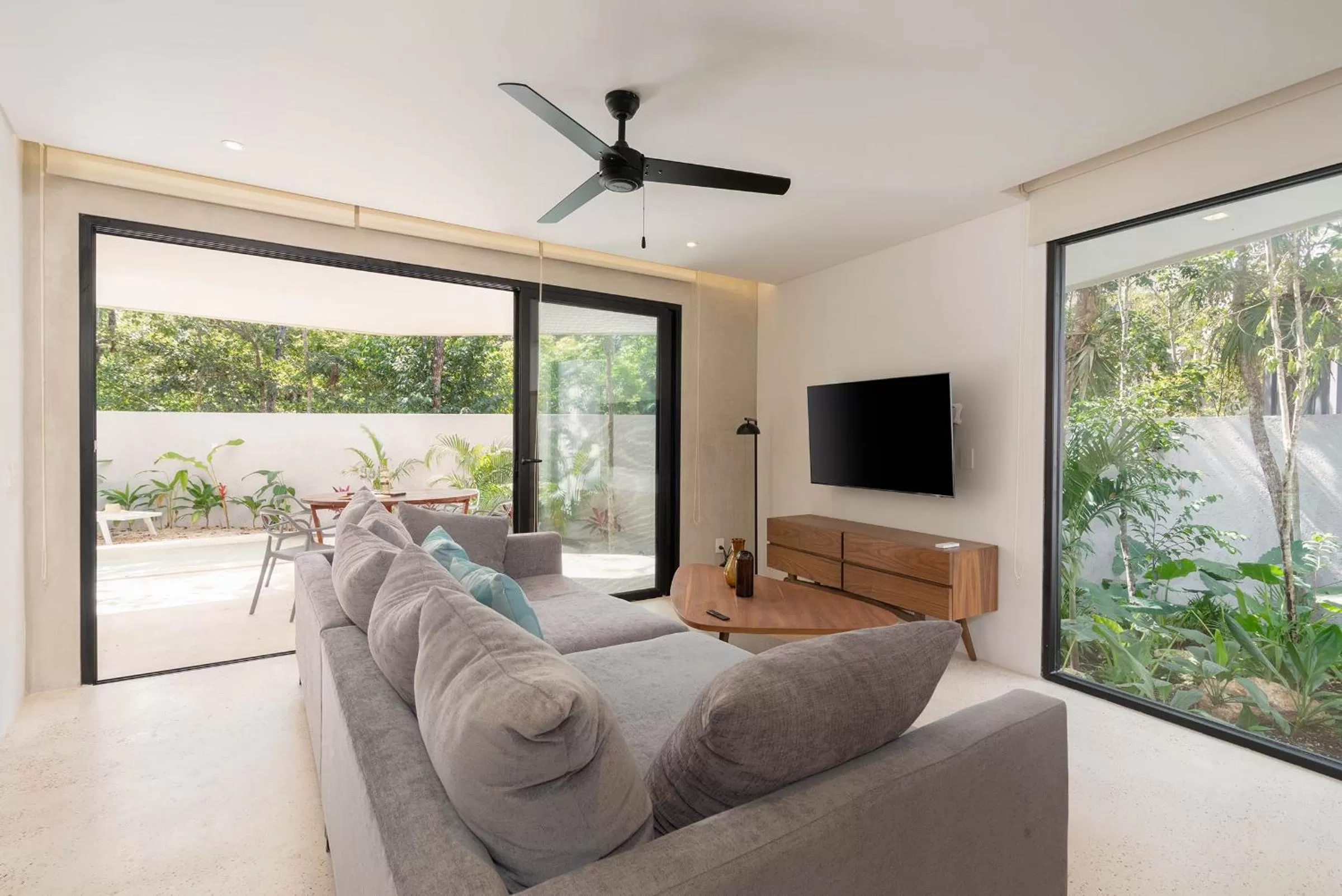 Living room in Suites at TreeTops Tulum