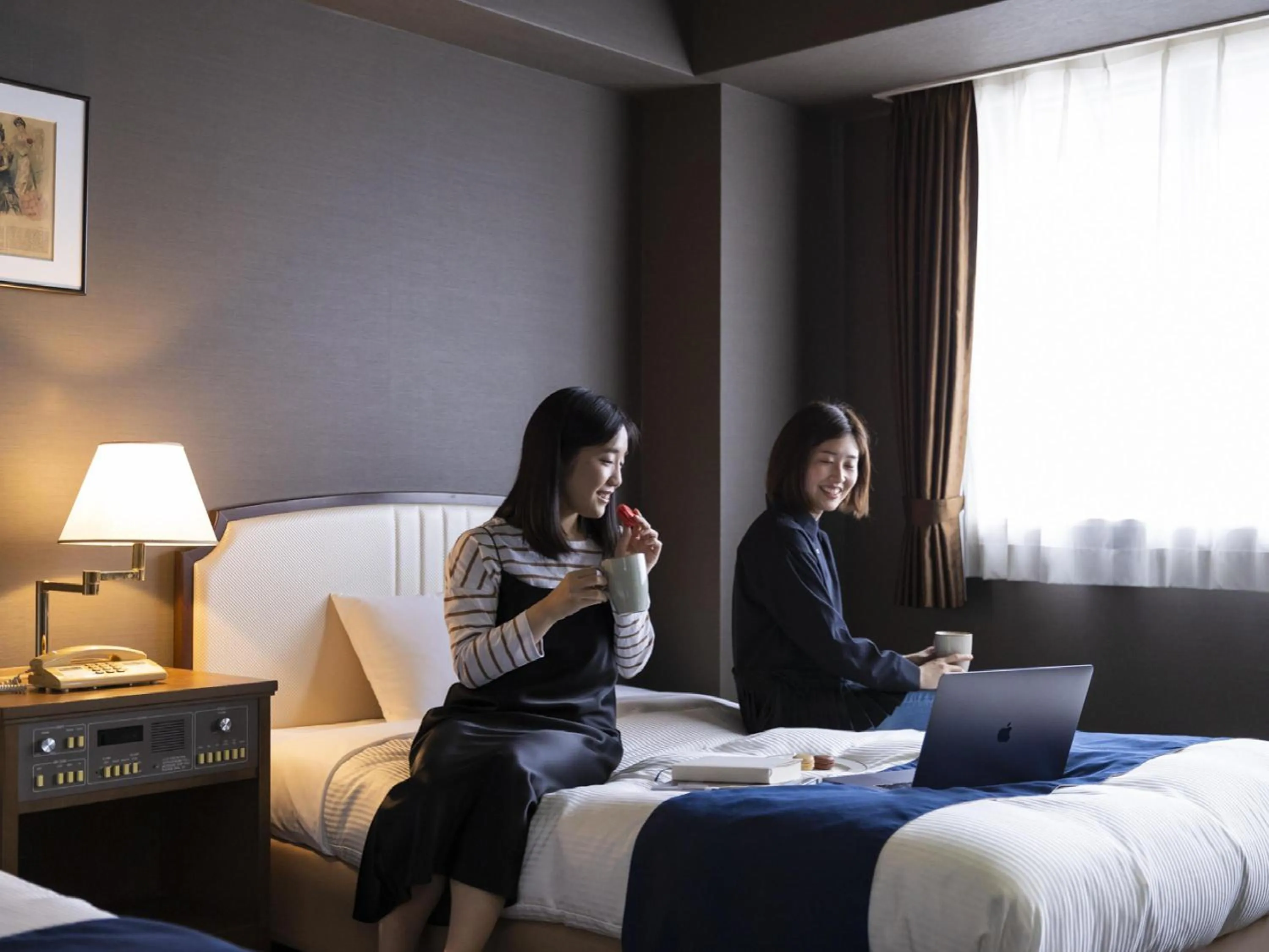 People, Bed in Ariston Hotel Kobe