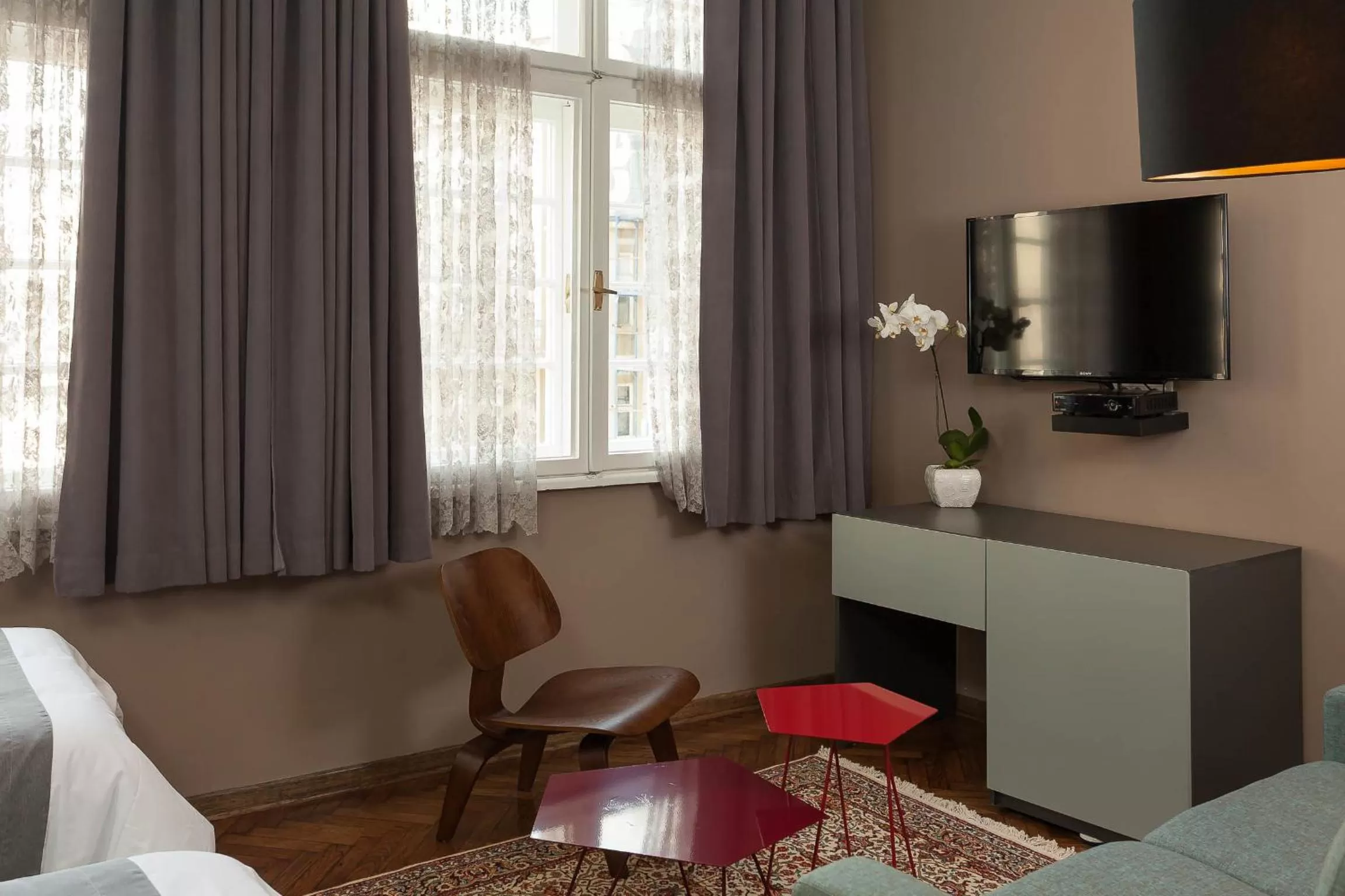 Seating area in Hotel London B&B