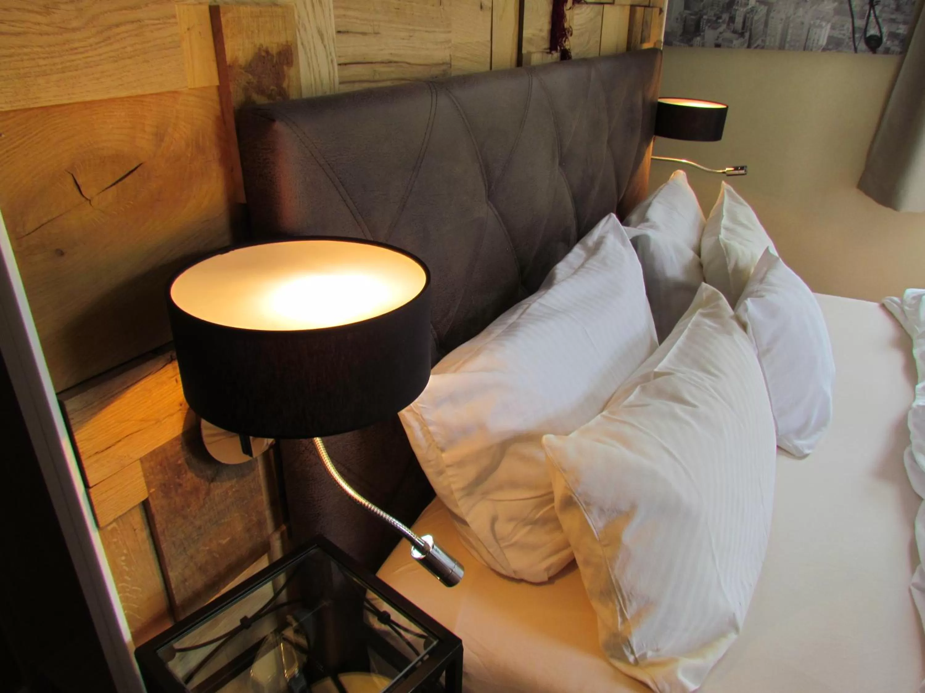 Decorative detail, Bed in Hotel Almrausch