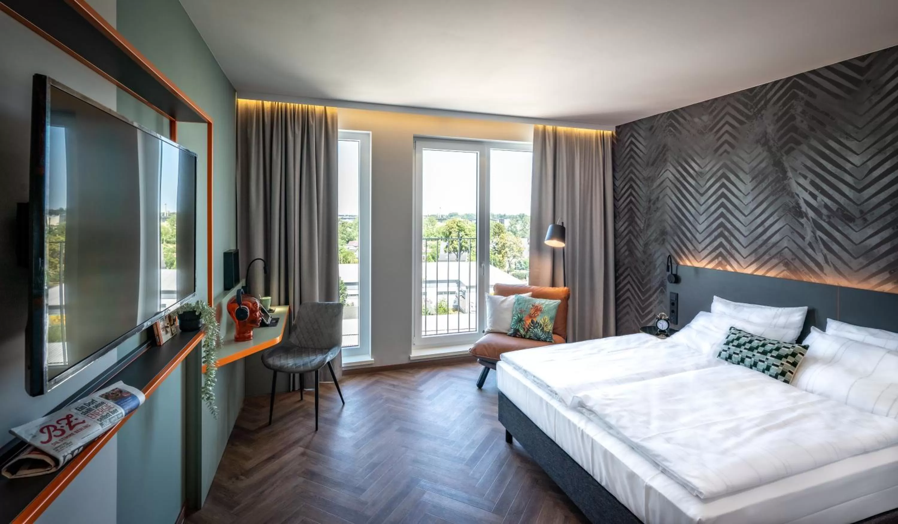 Photo of the whole room, Bed in LOGINN Hotel Berlin Airport