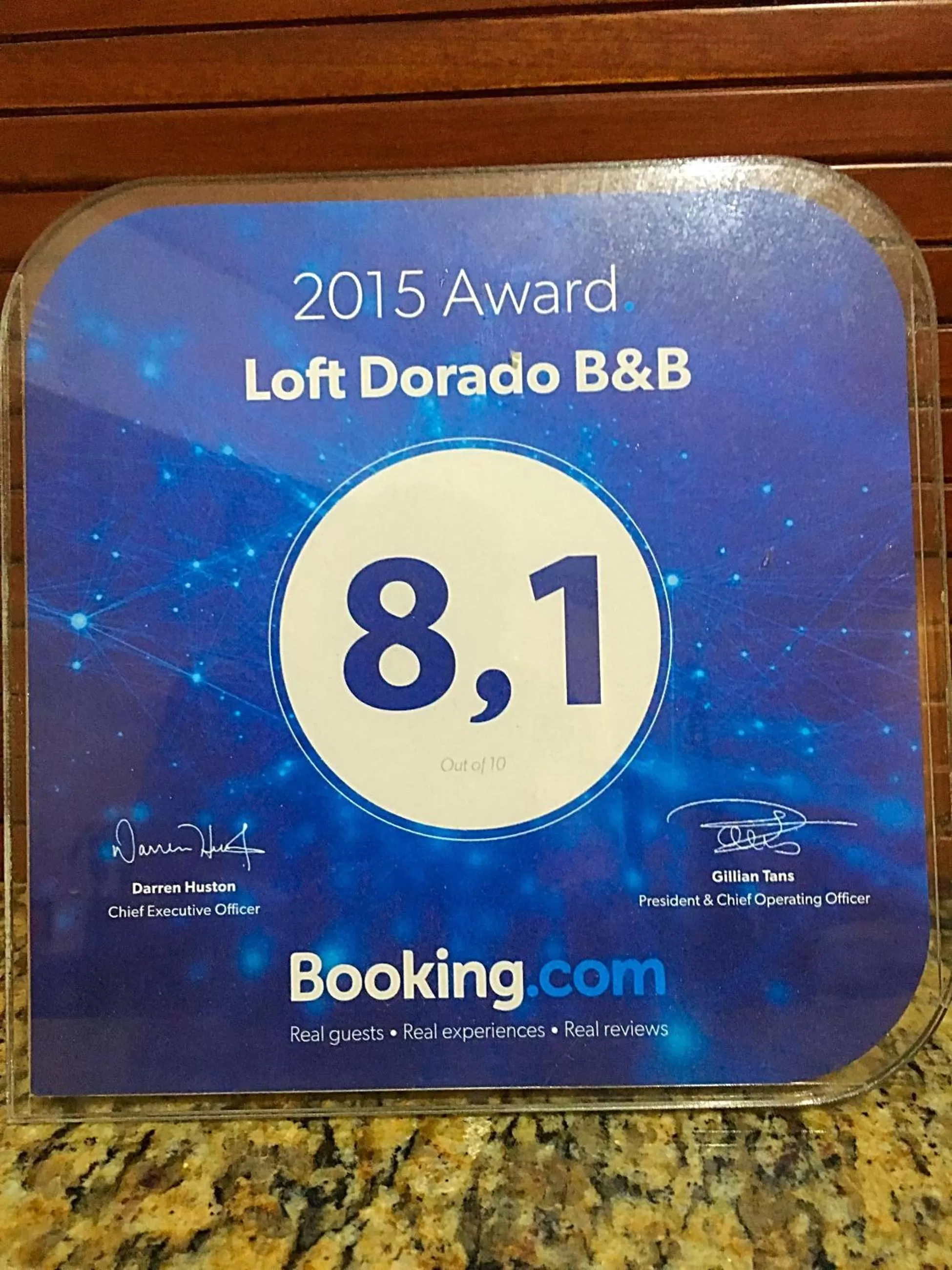 Certificate/Award in Hotel Loft Dorado