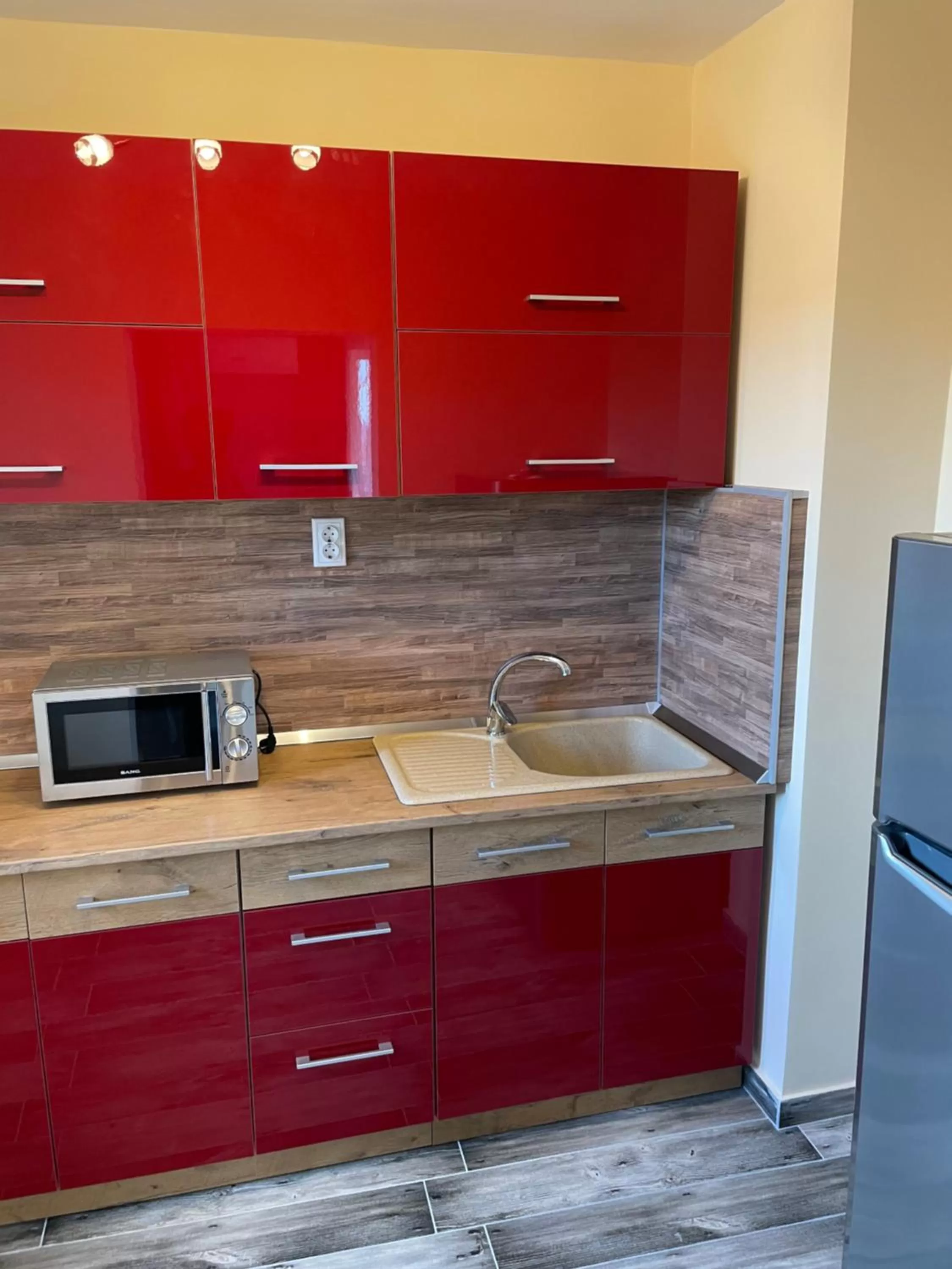 Kitchen/Kitchenette in Family Hotel Malibu