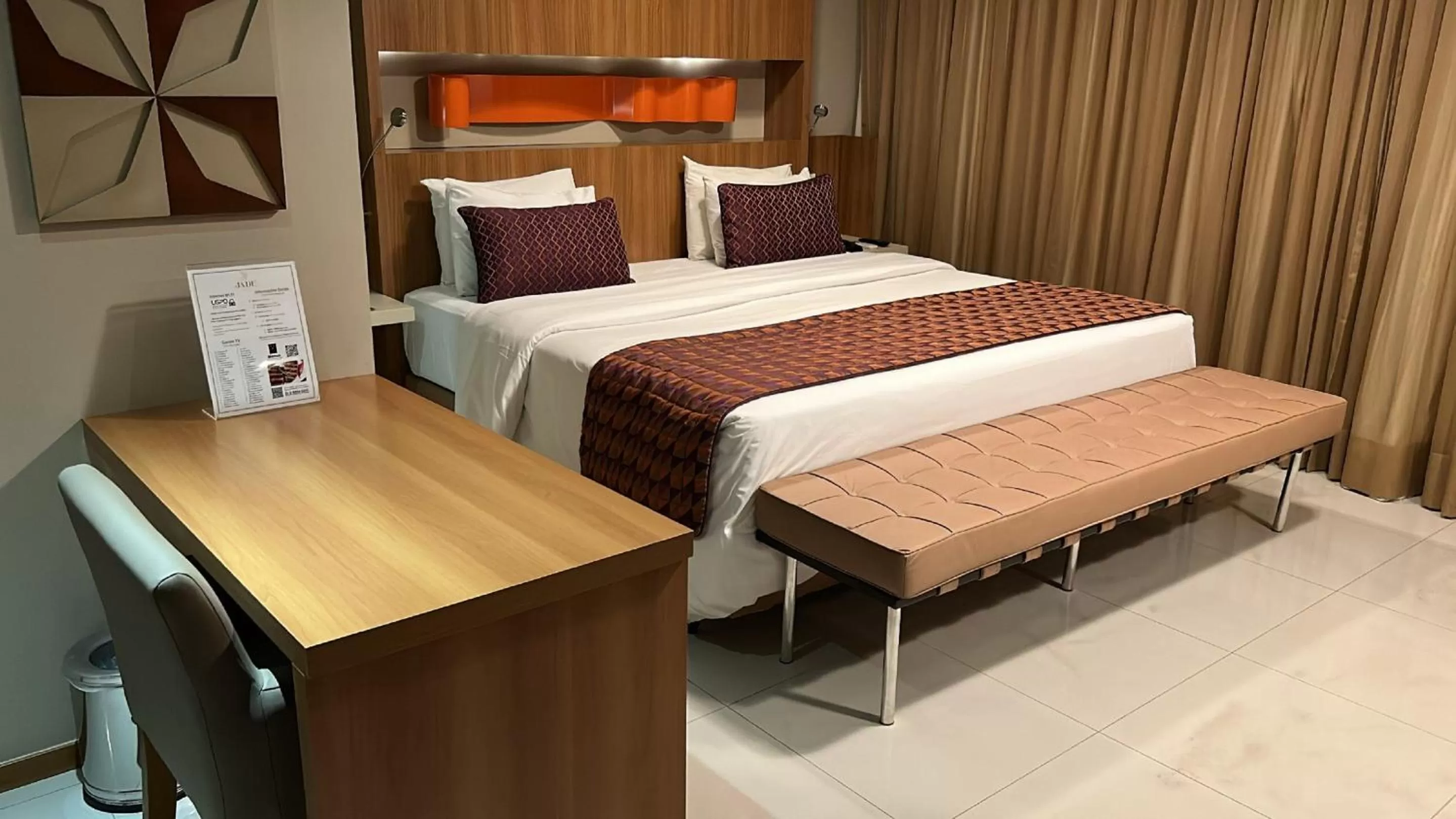 Bed in Jade Hotel Brasília