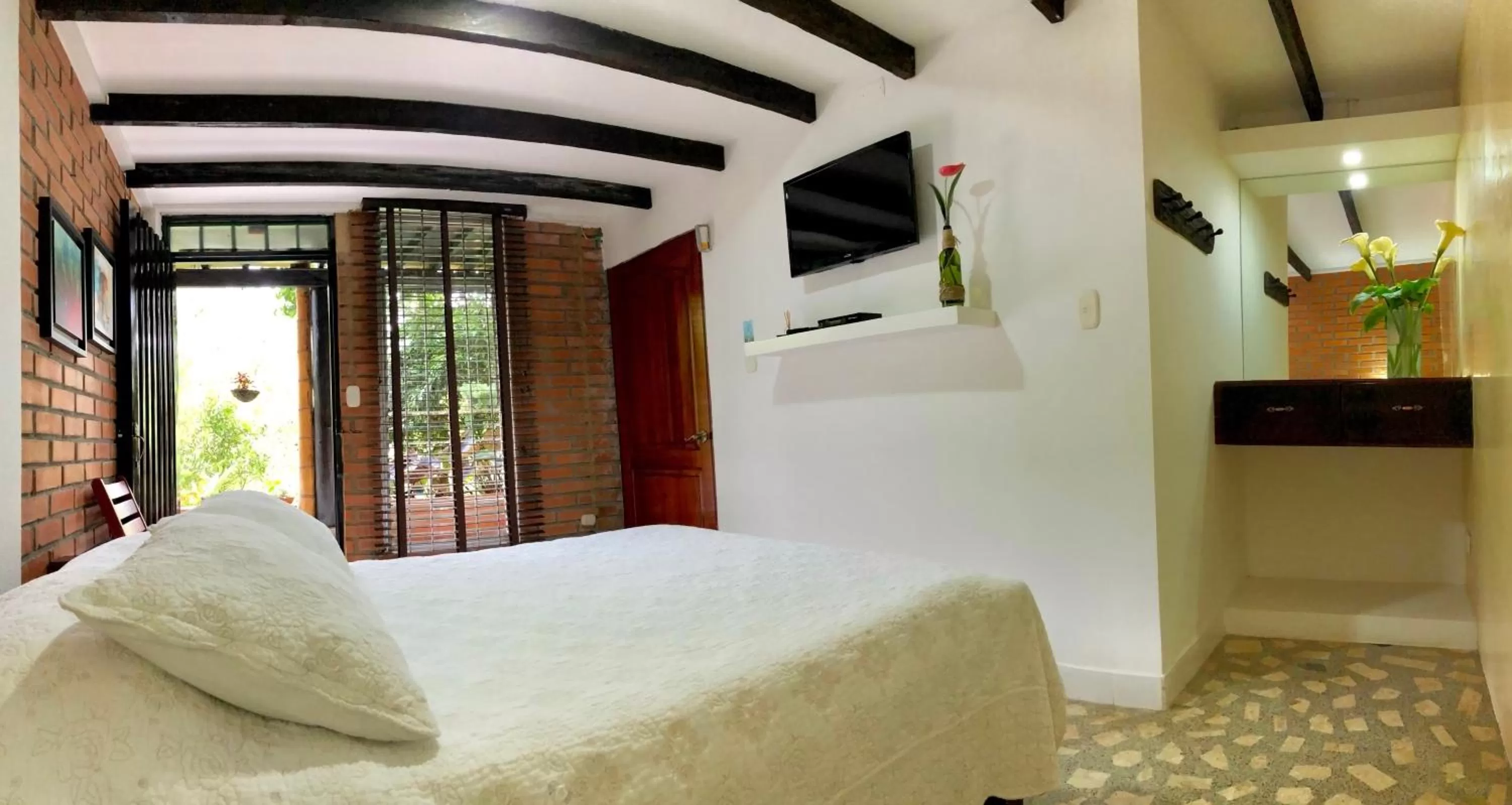 Bed in Hotel Vísperas