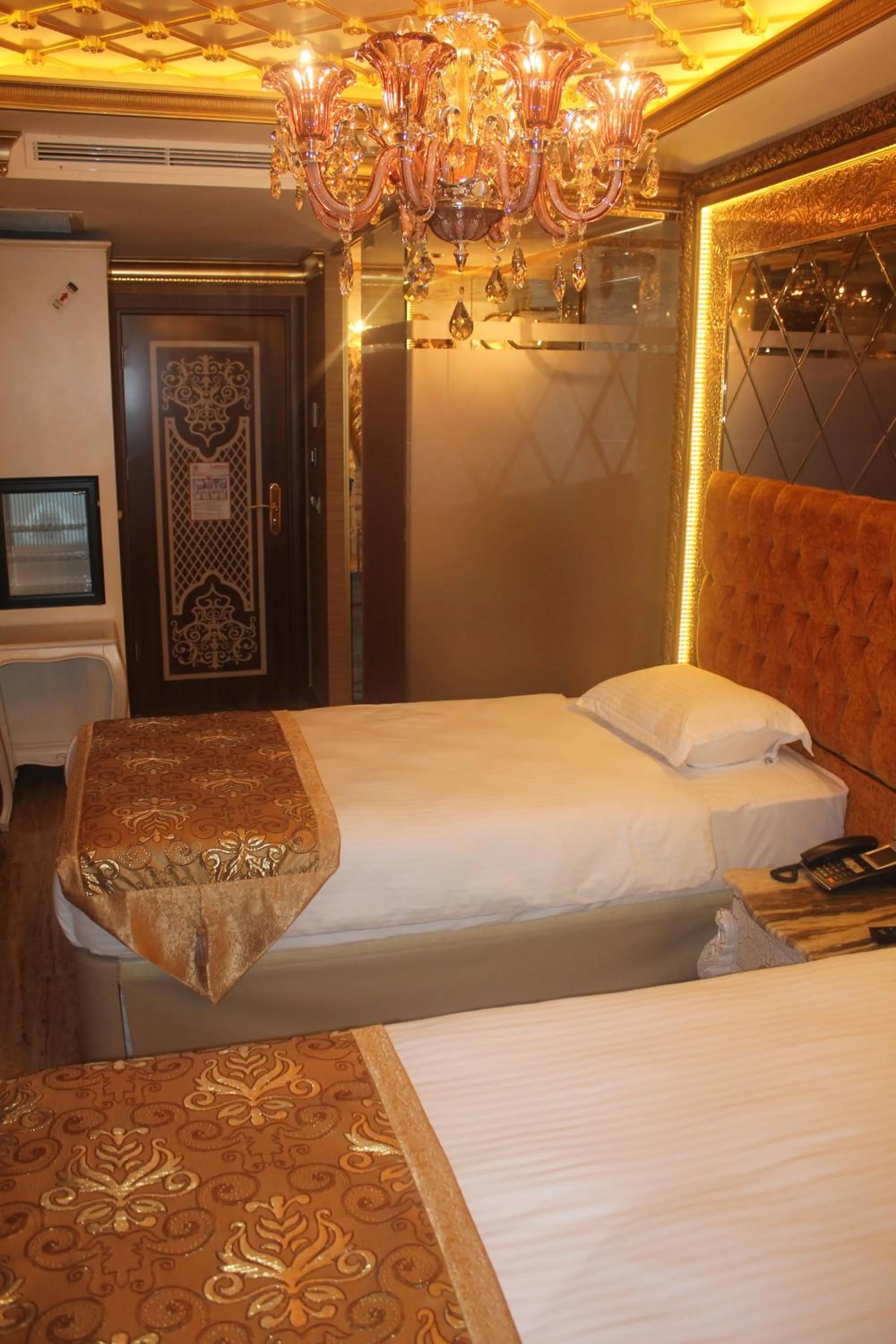Bed in Laleli Blue Marmaray Hotel