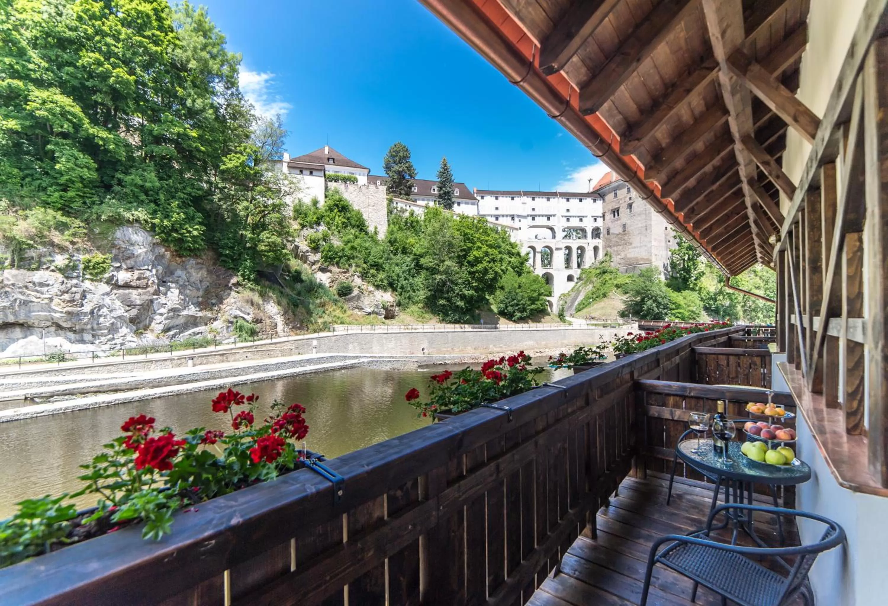 Balcony/Terrace in Garni hotel Castle Bridge