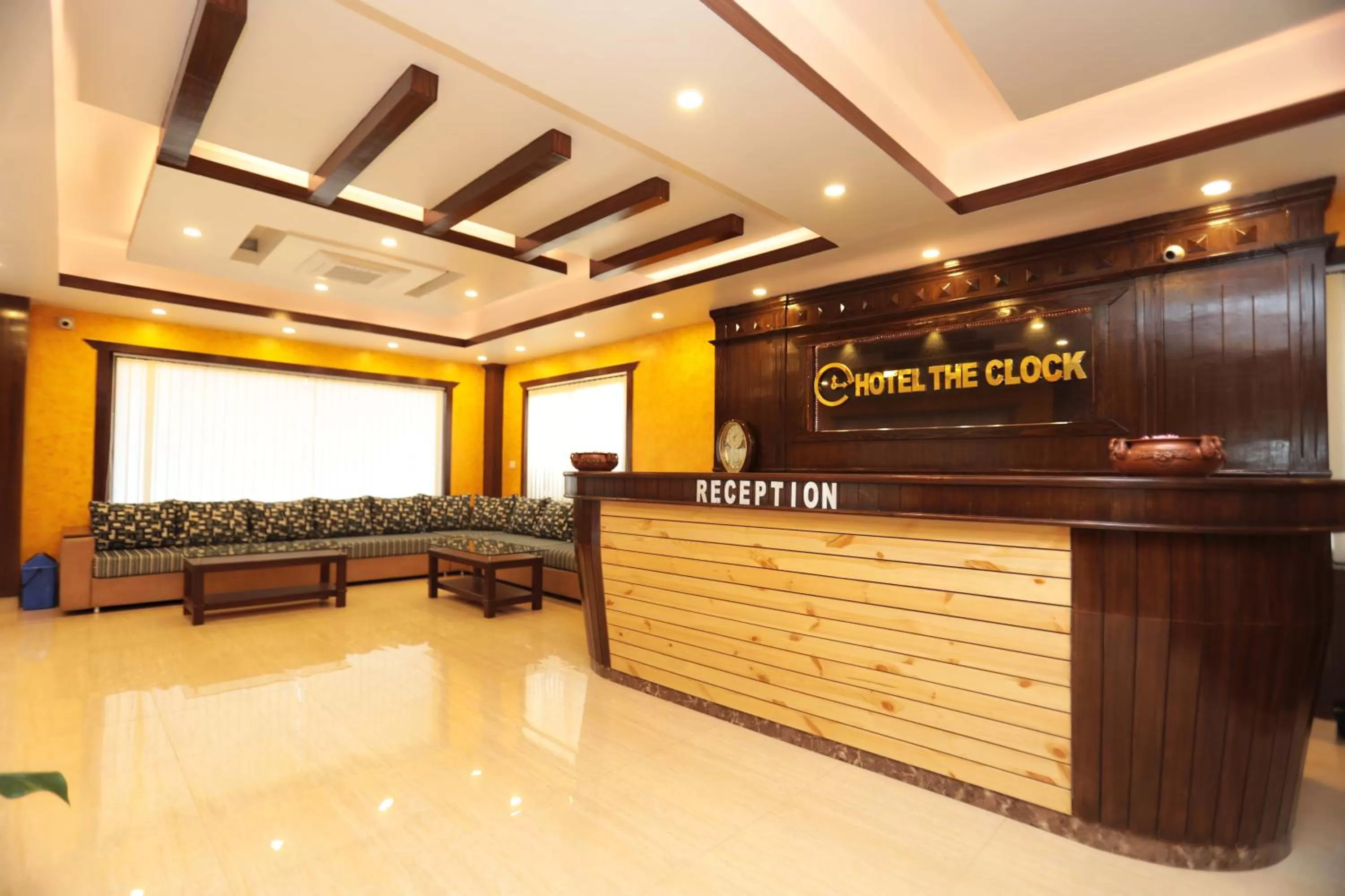 Lobby or reception in Hotel The Clock