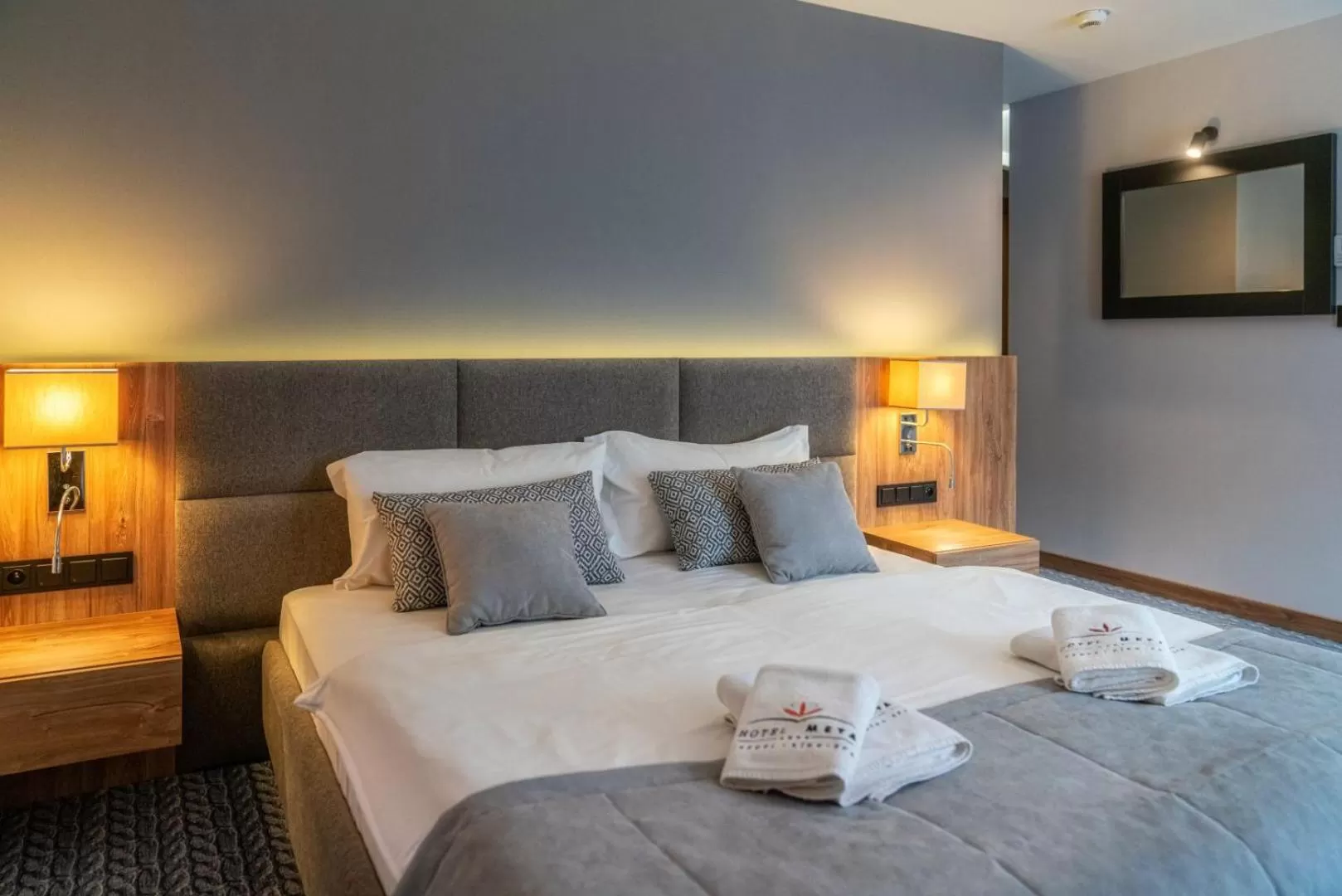 Bed in Hotel META Resort & Vine SPA