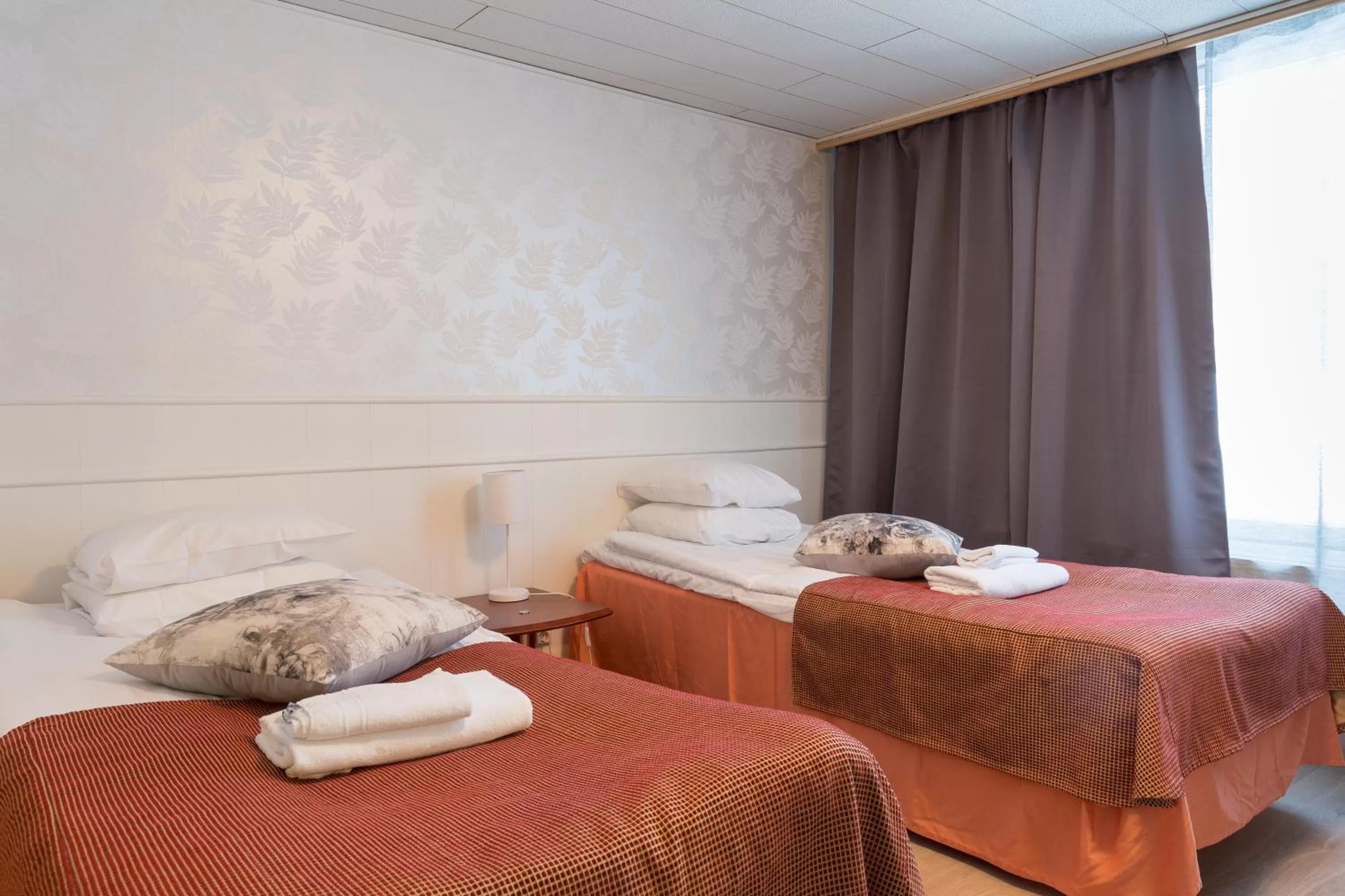 Bedroom, Bed in Hotel Kajaani