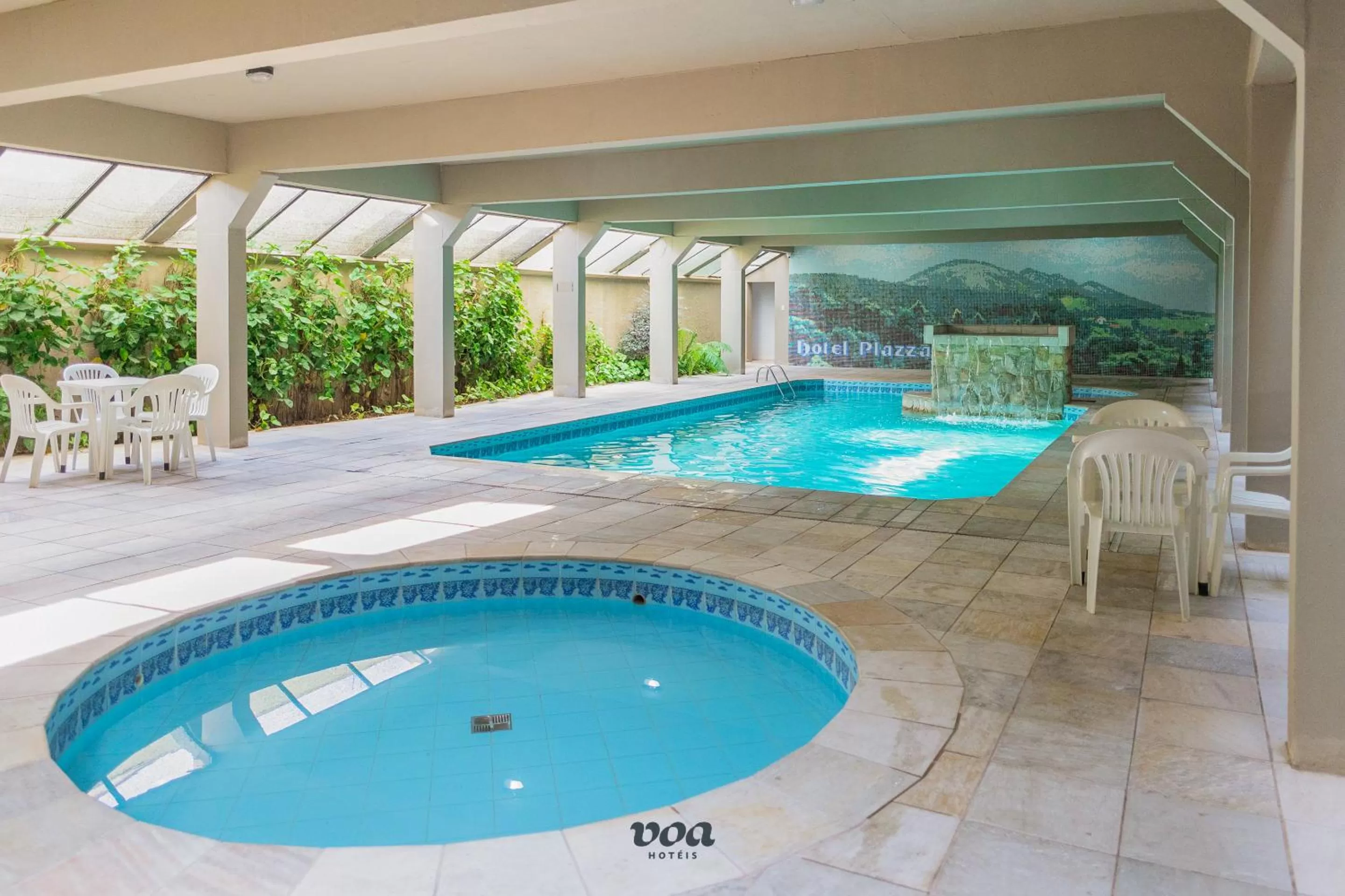 Pool view in VOA Plazza Hotel