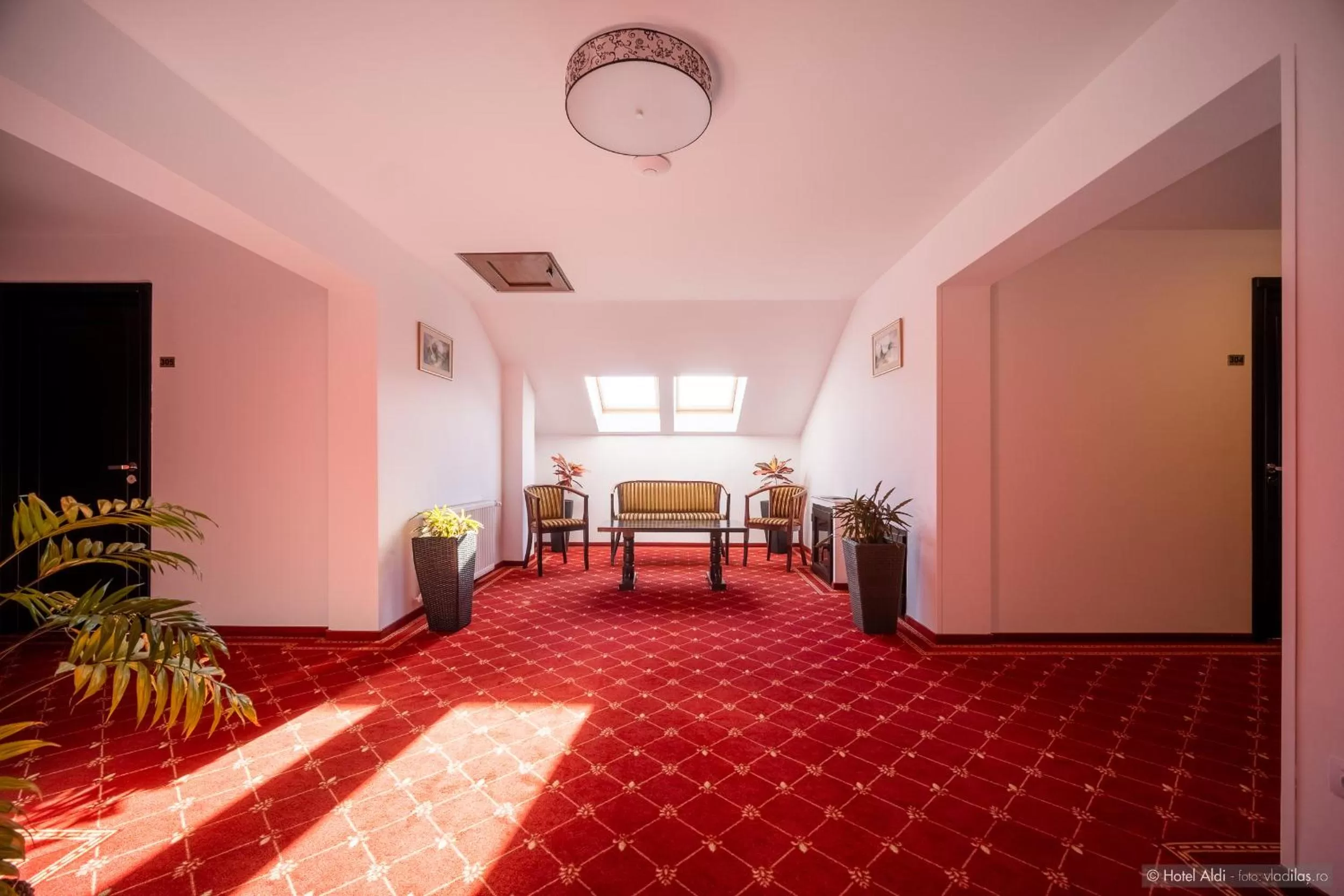 Seating area in Hotel Aldi