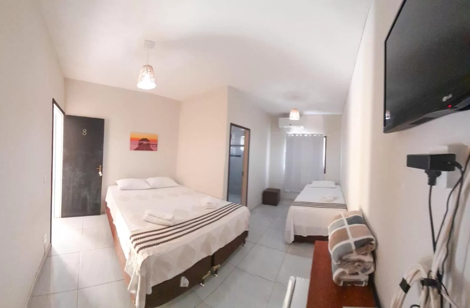 Bed in Pousada São Miguel dos Milagres