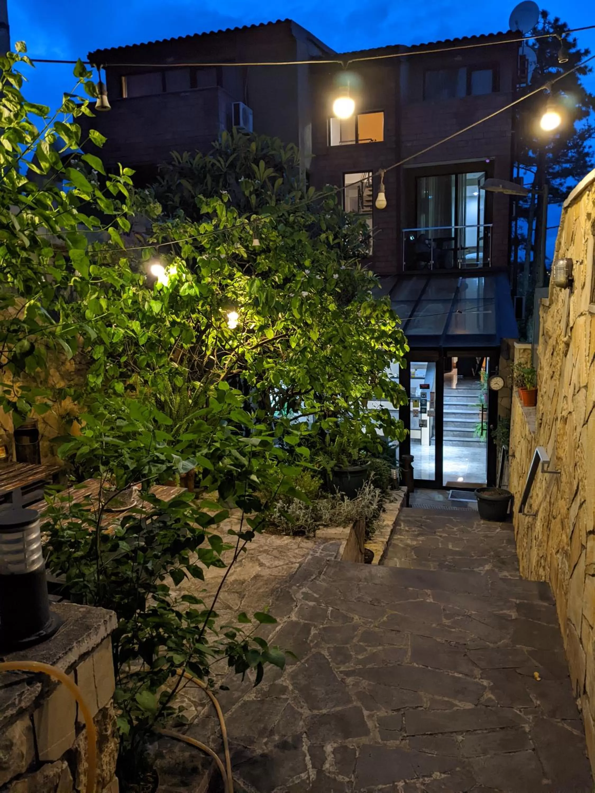 Facade/entrance in Sani Hotel