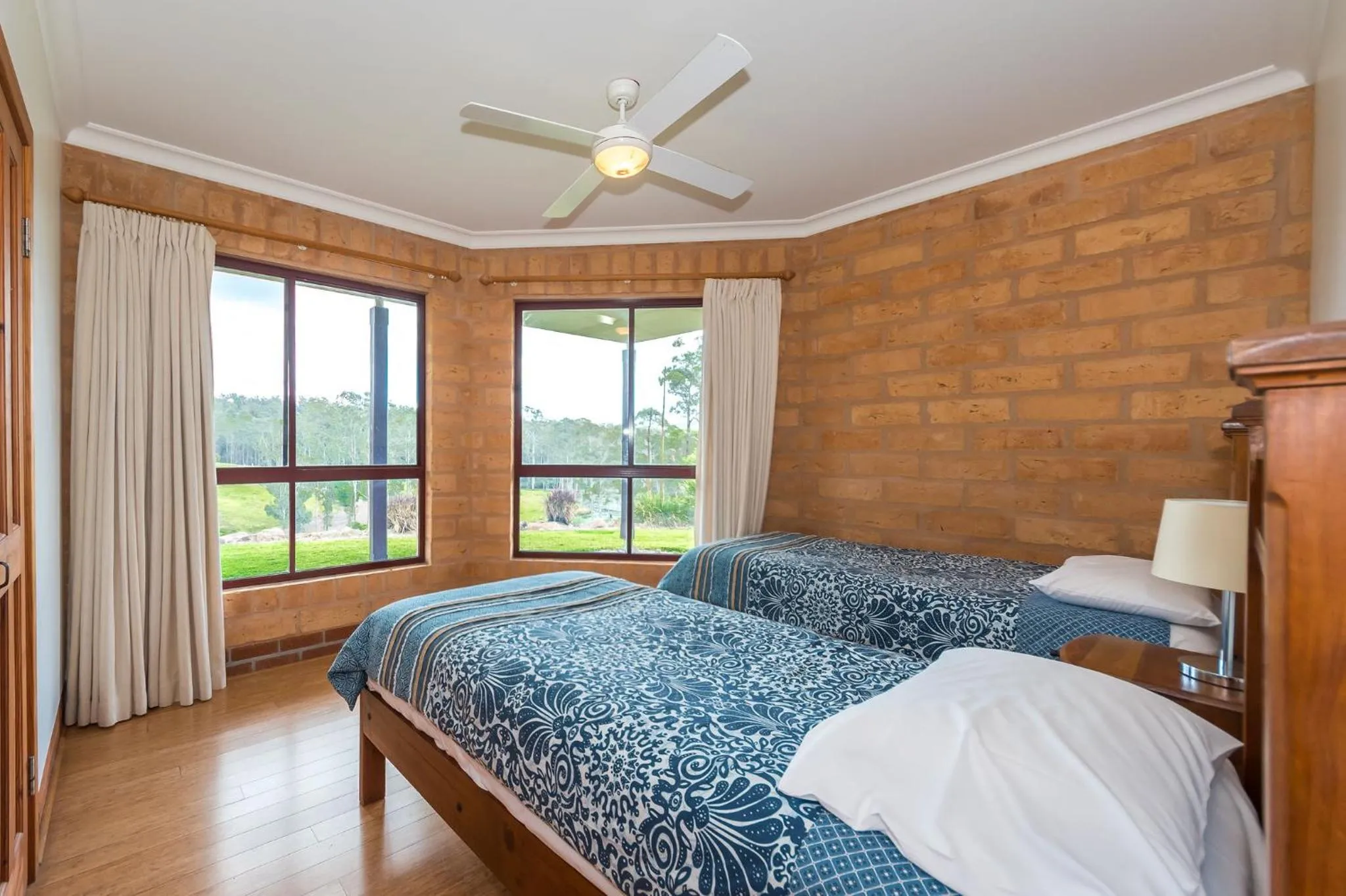 Bed in Clarendon Forest Retreat