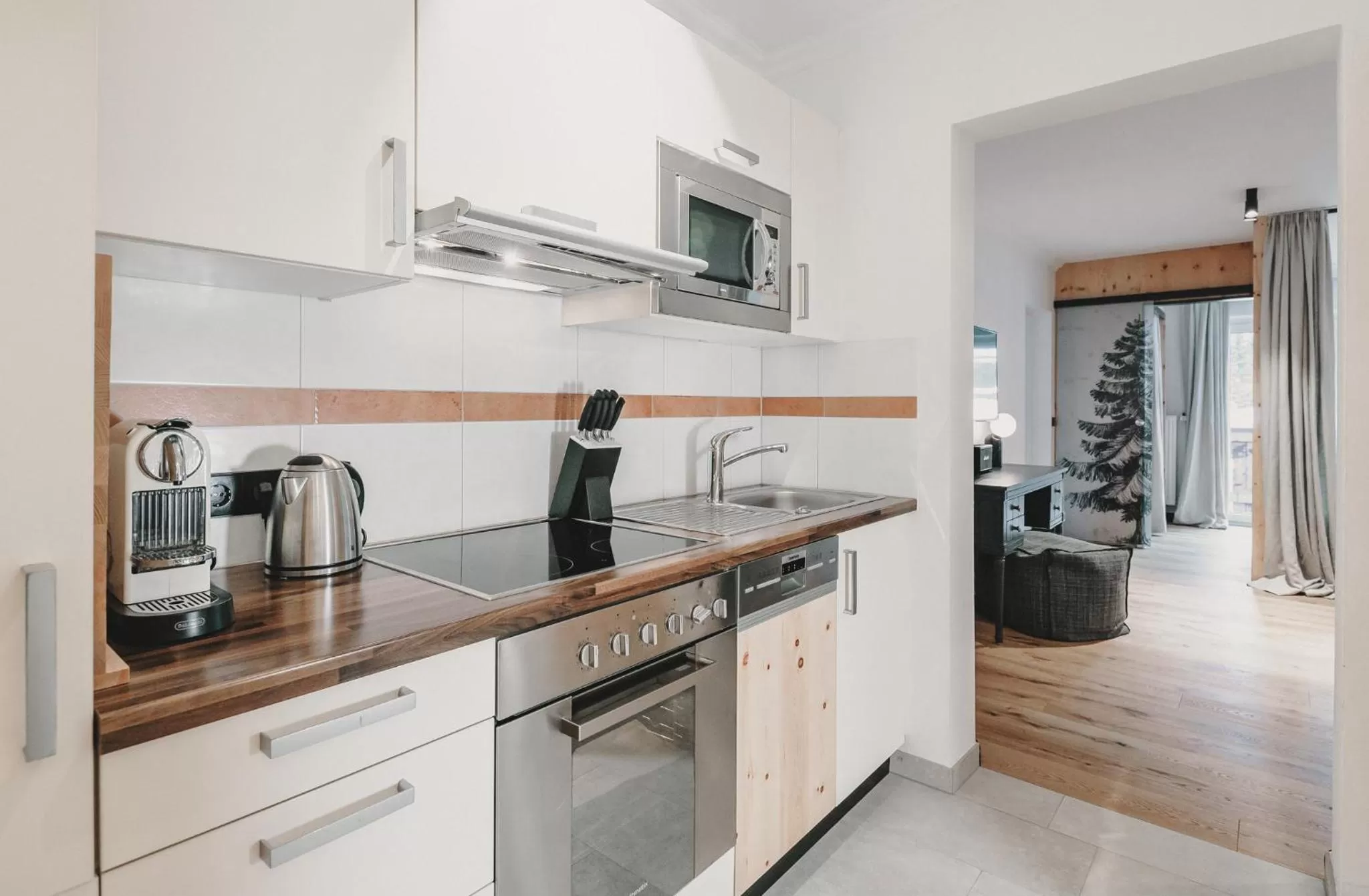 Kitchen or kitchenette, Kitchen/Kitchenette in Hotel & Appartements Tiroler Buam