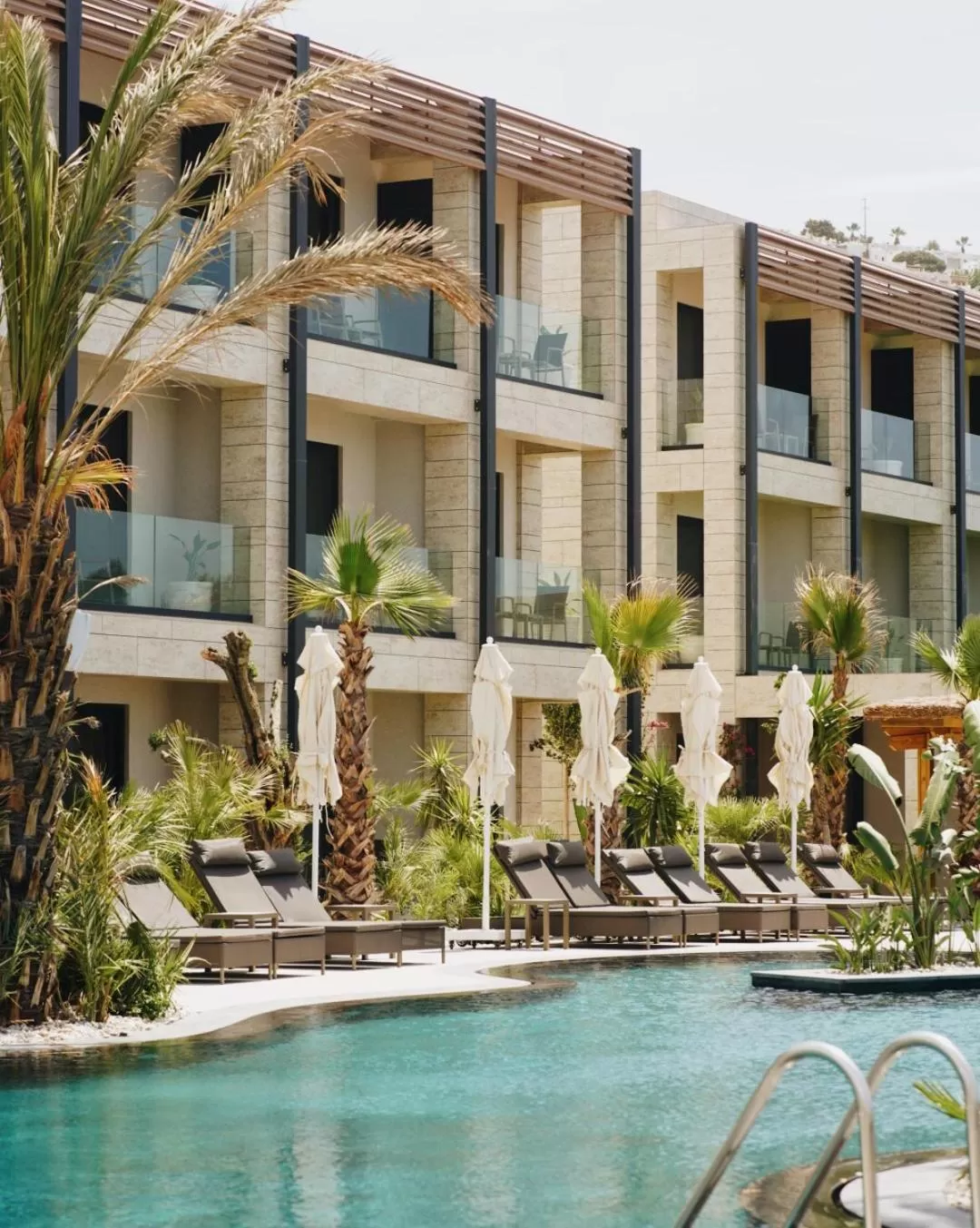 Swimming pool, Property Building in Rammos Hotel Bodrum - Special Class