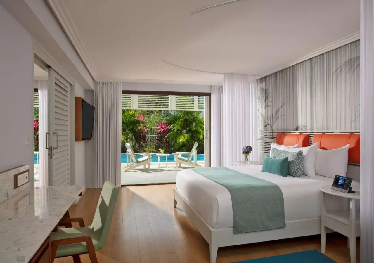 Bedroom, Bed in Secrets St Martin Resort & Spa - All Inclusive