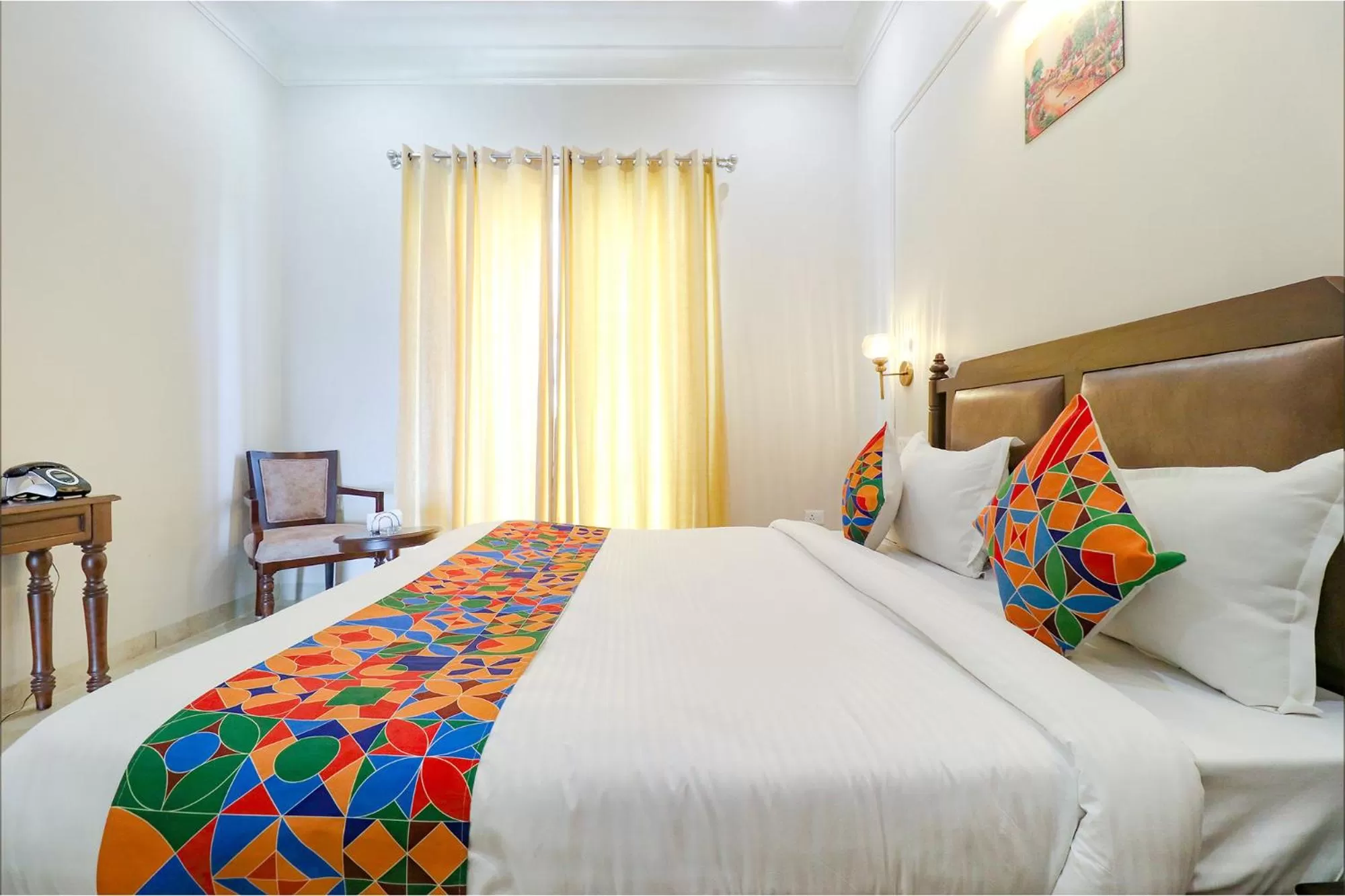 Bed in FabHotel K9 Villa