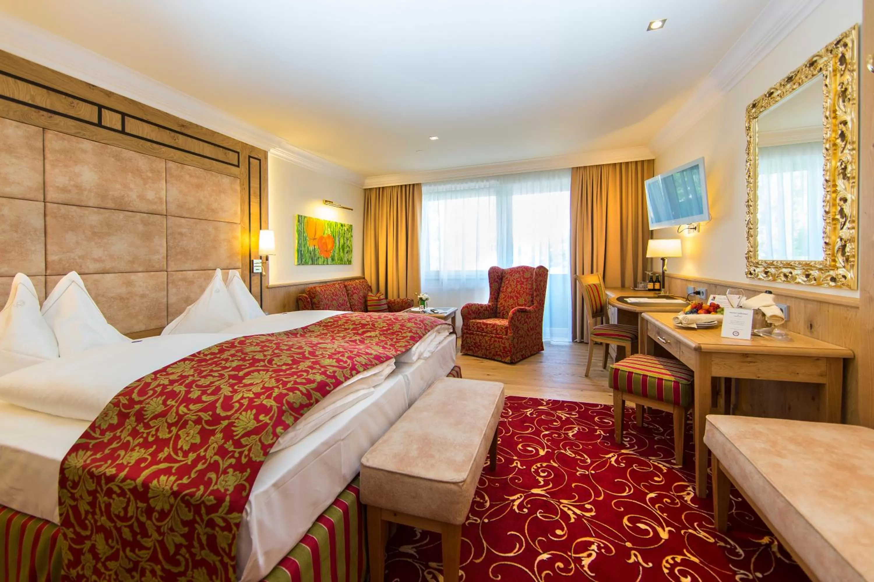 Photo of the whole room, Bed in Hotel Hubertushof