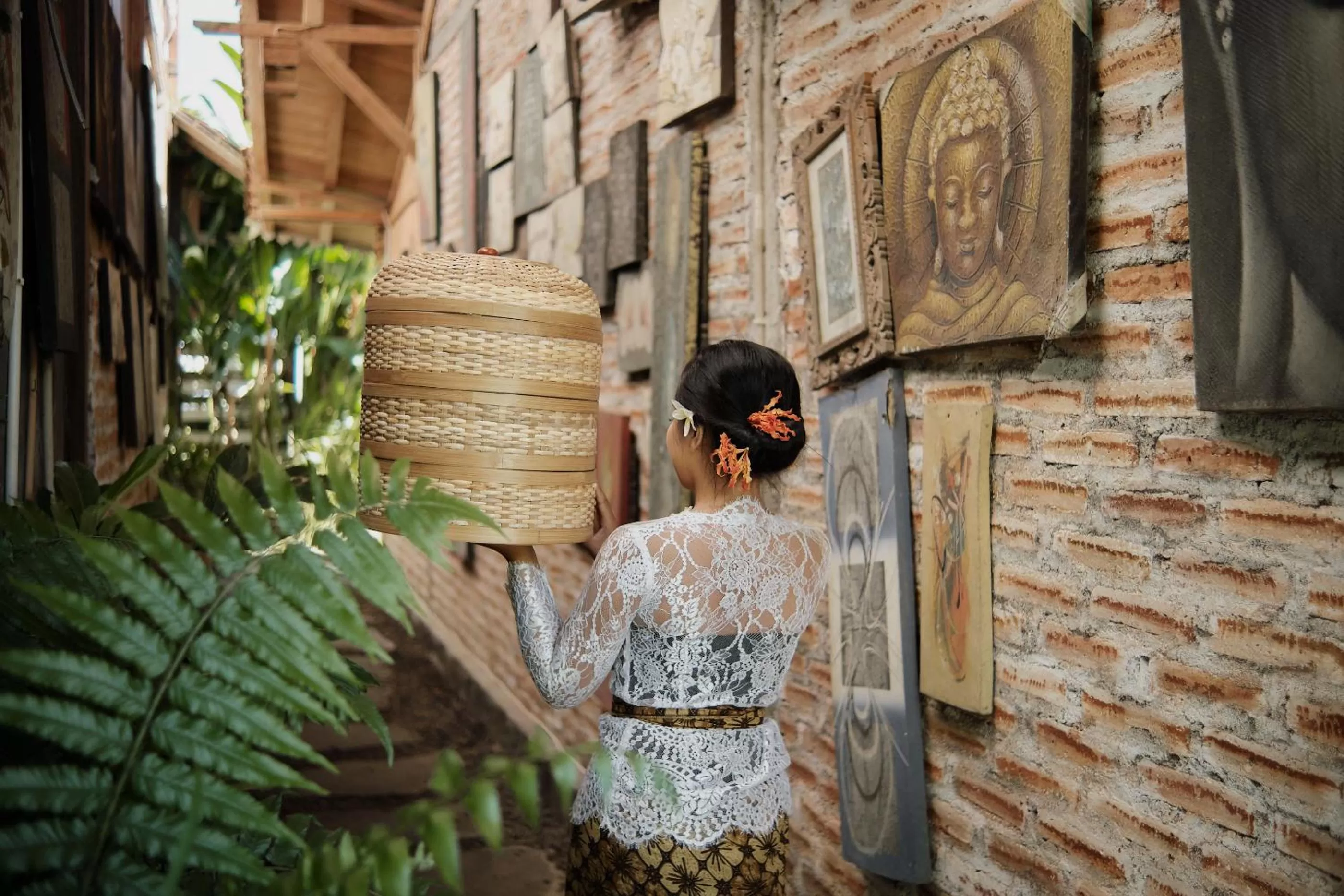 Staff in Joglo Organik Guesthouse