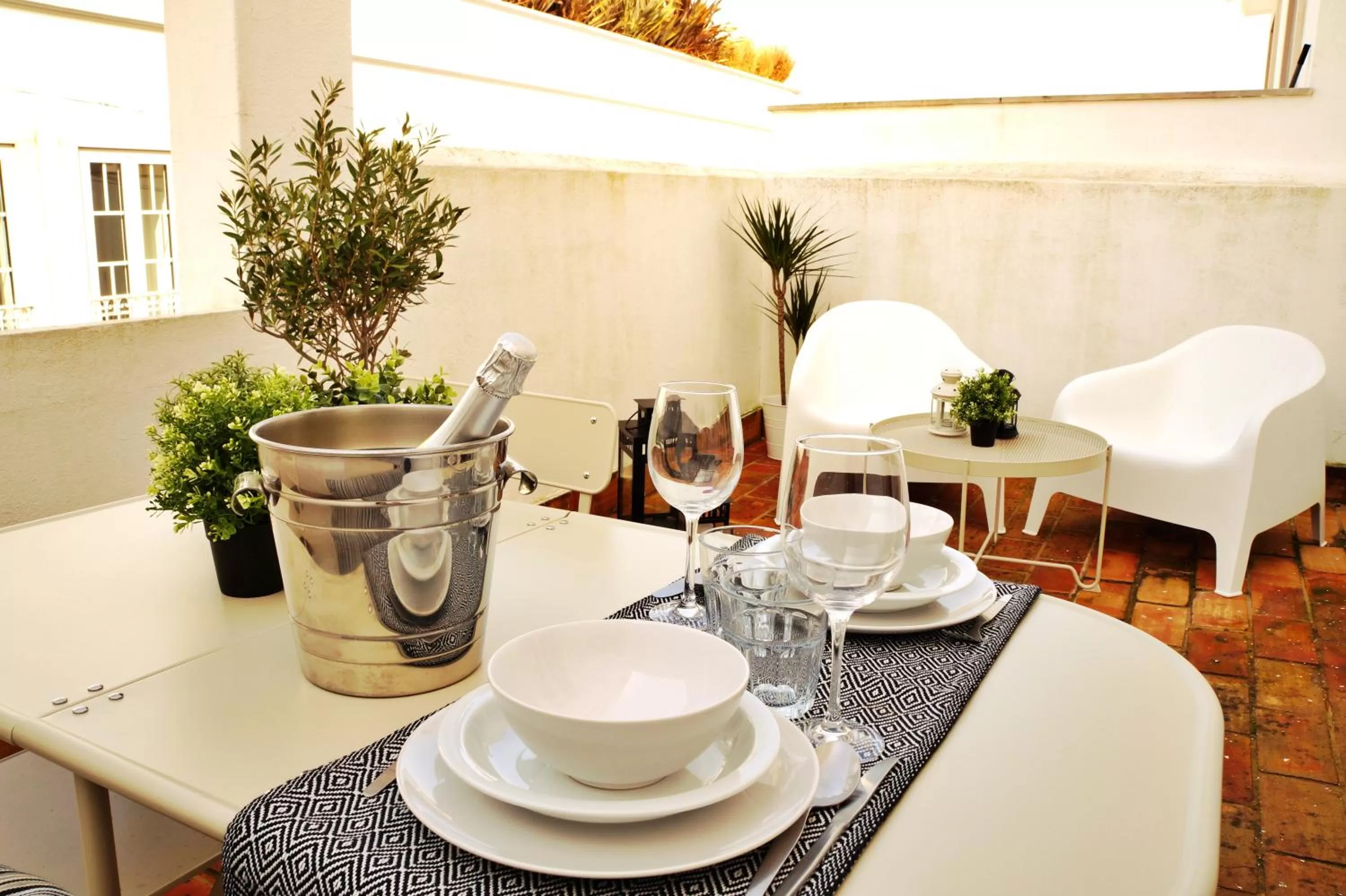 Balcony/Terrace in Baluarte da Vila Apartments