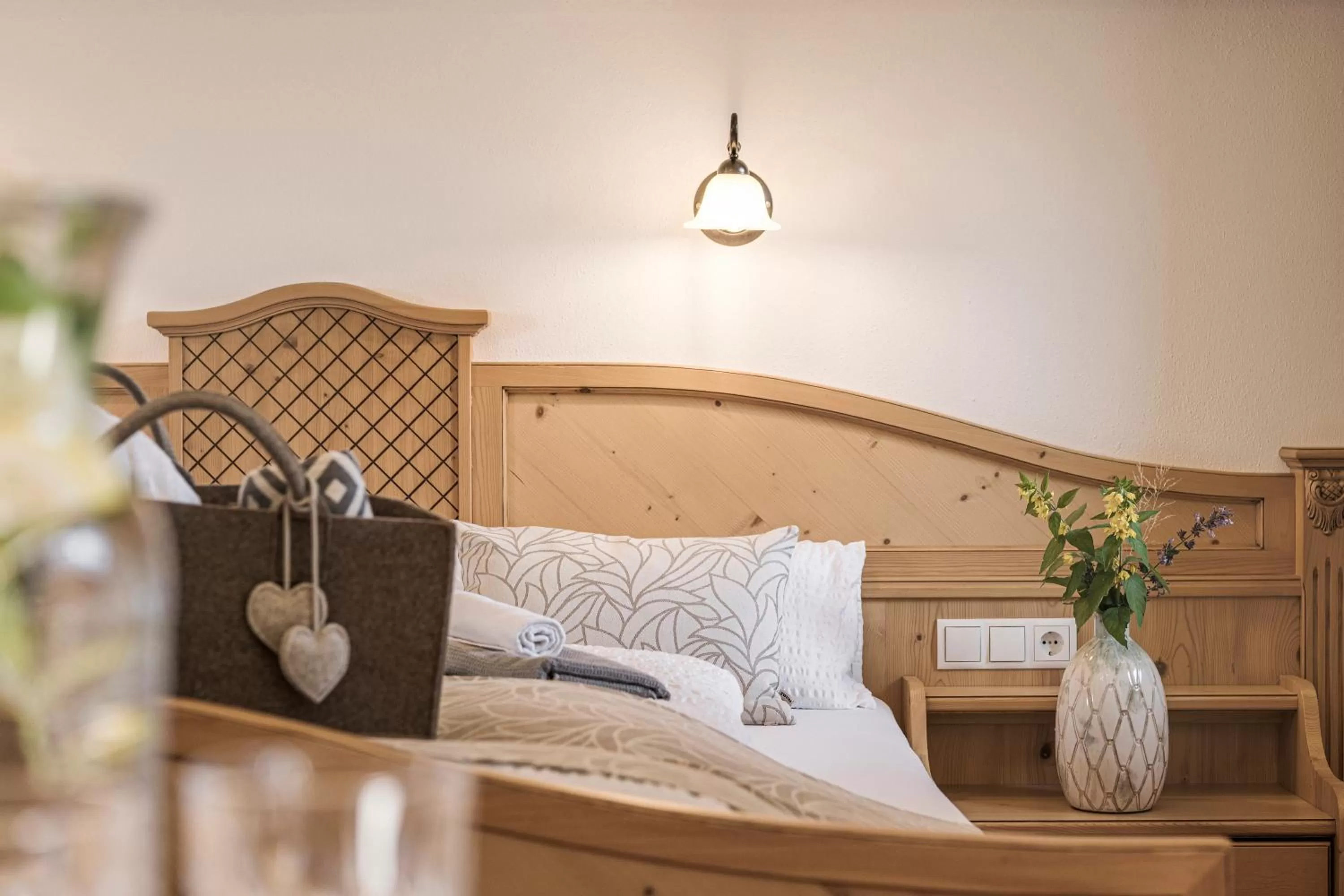 Bed in Biohotel Rastbichlhof