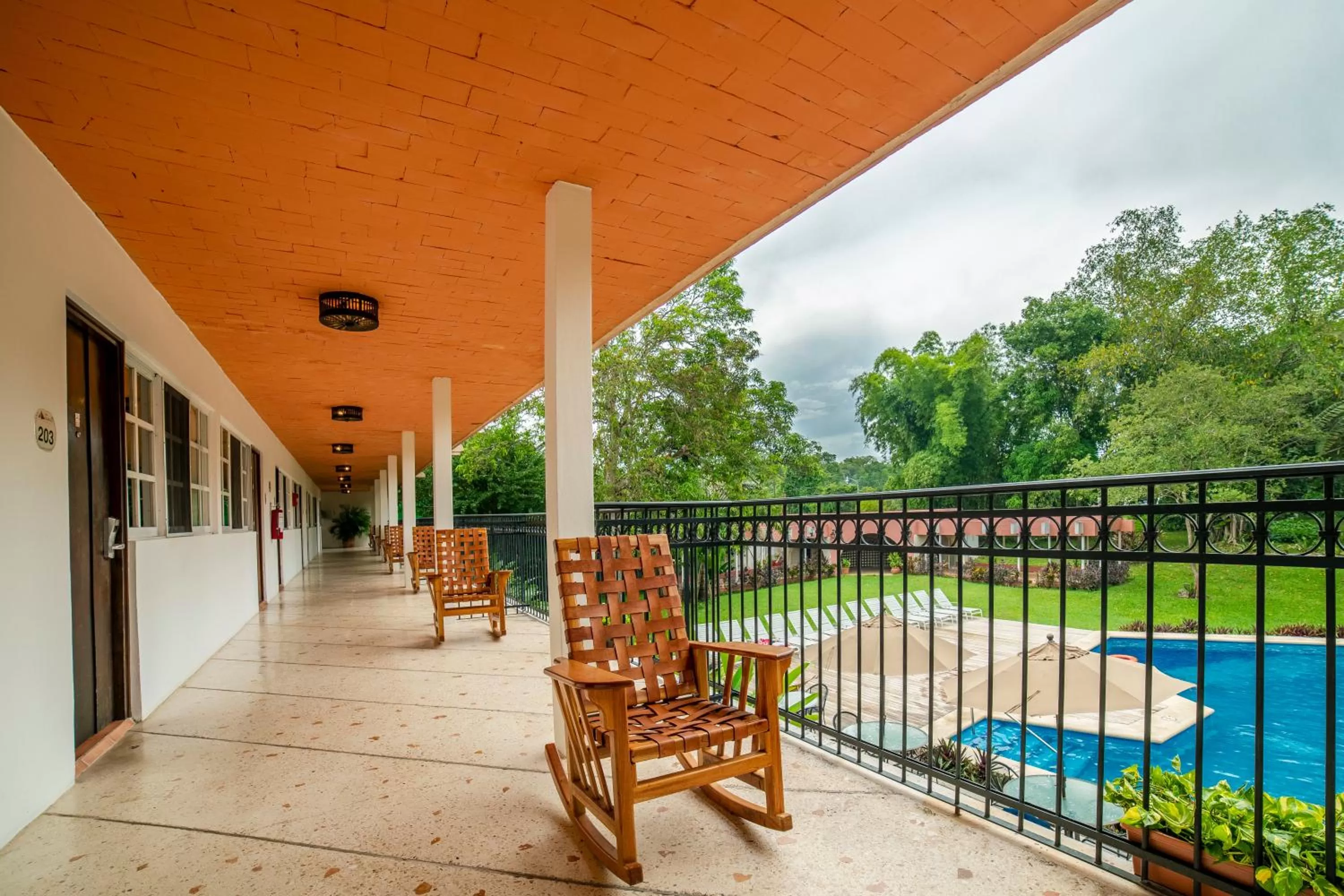 Balcony/Terrace in Hotel Chichen Itza