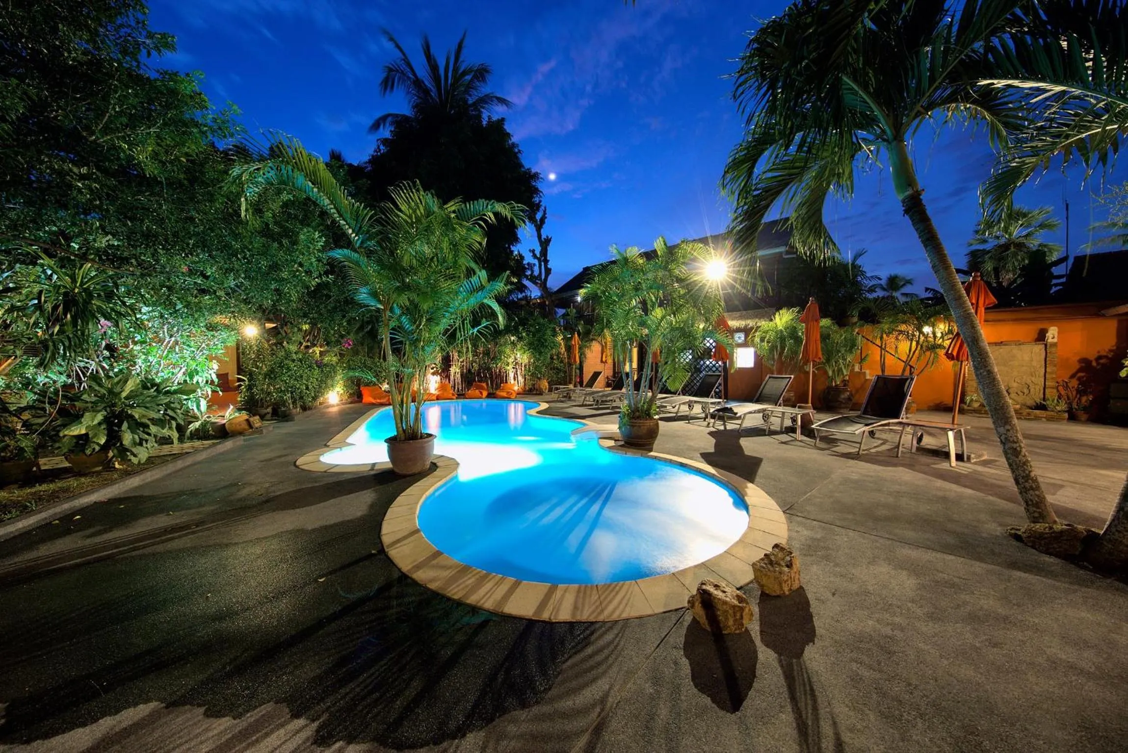 Patio in Eden Bungalows Fisherman's village