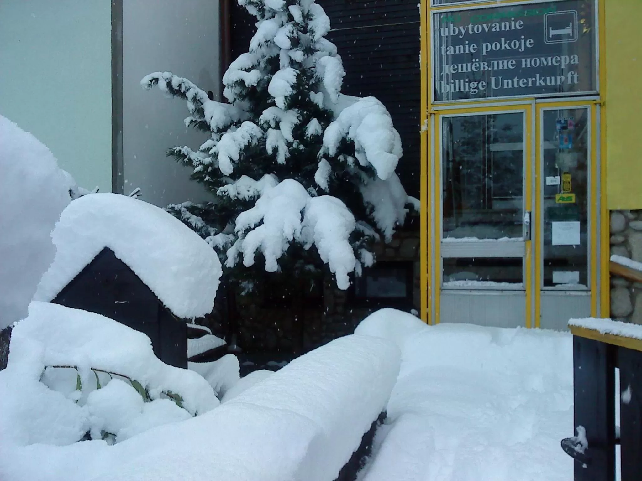 Garden, Winter in Penzión Skitour