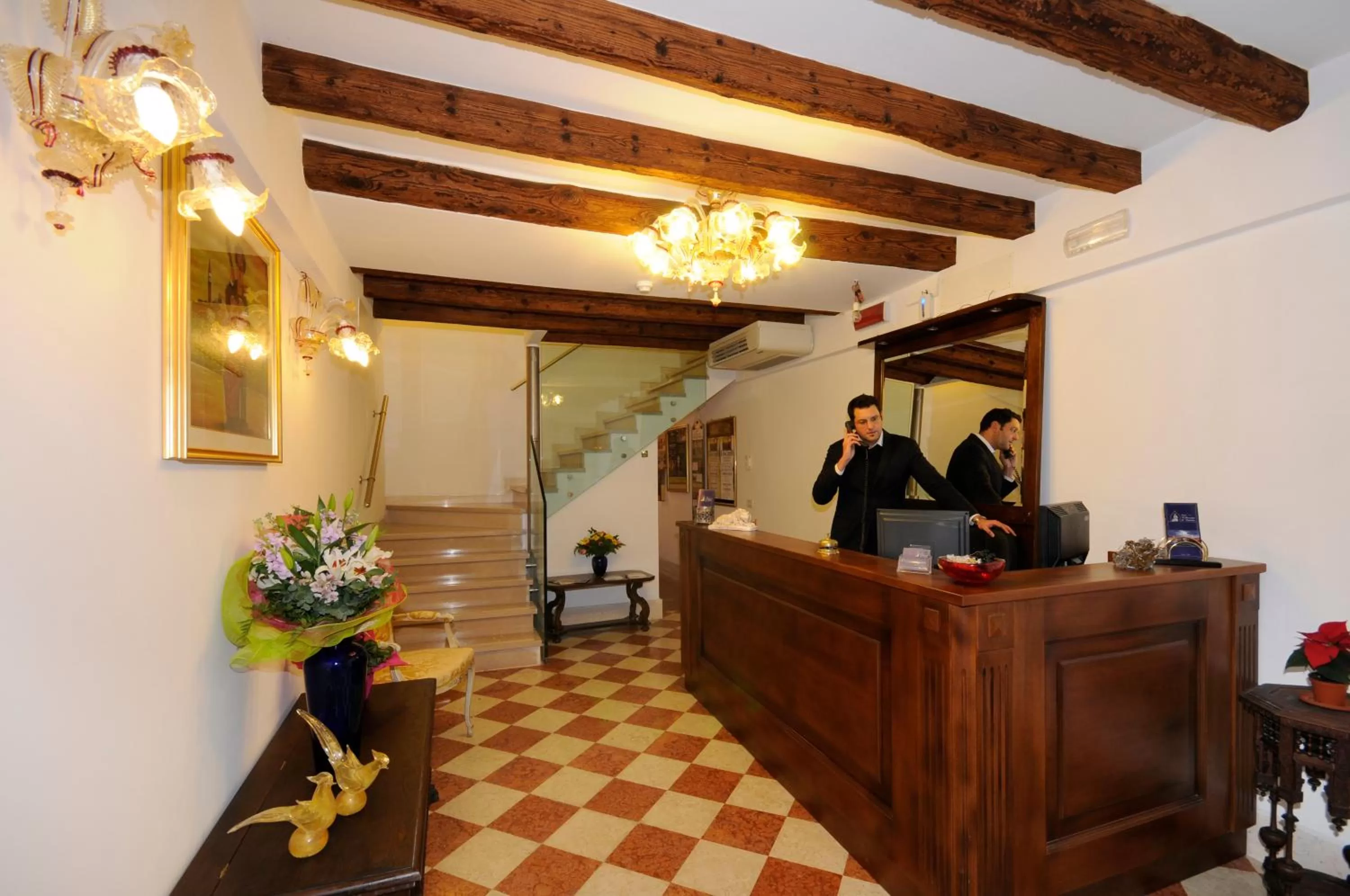 Lobby or reception in Hotel Il Mercante di Venezia