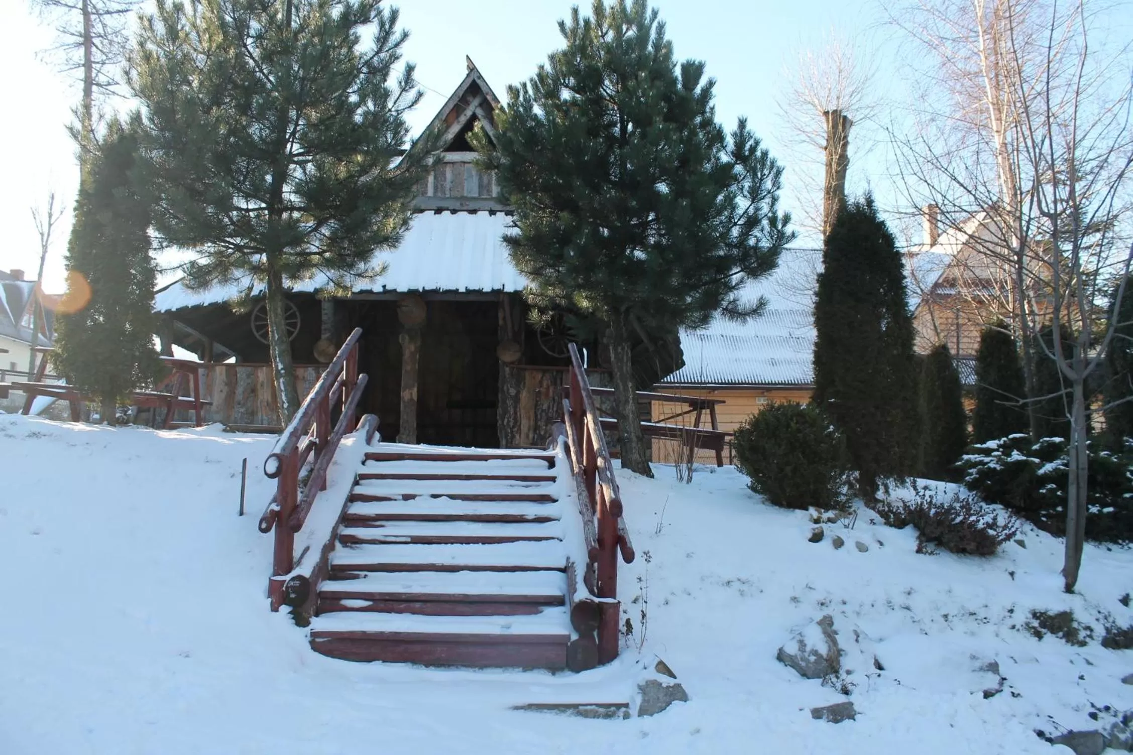 Property building, Winter in Willa Grzesiczek