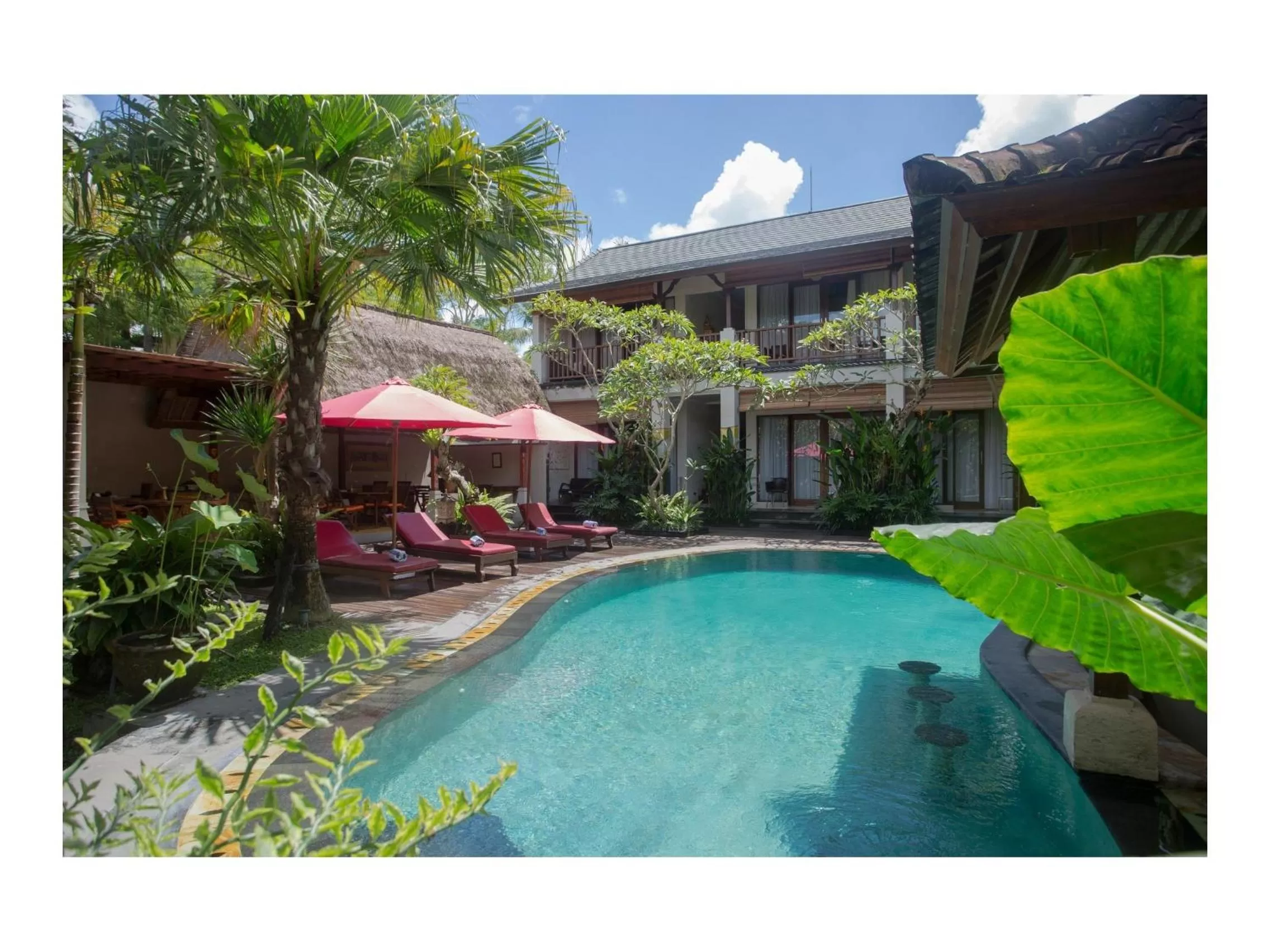 Swimming pool in Lumbung Sari Ubud Hotel - CHSE Certified